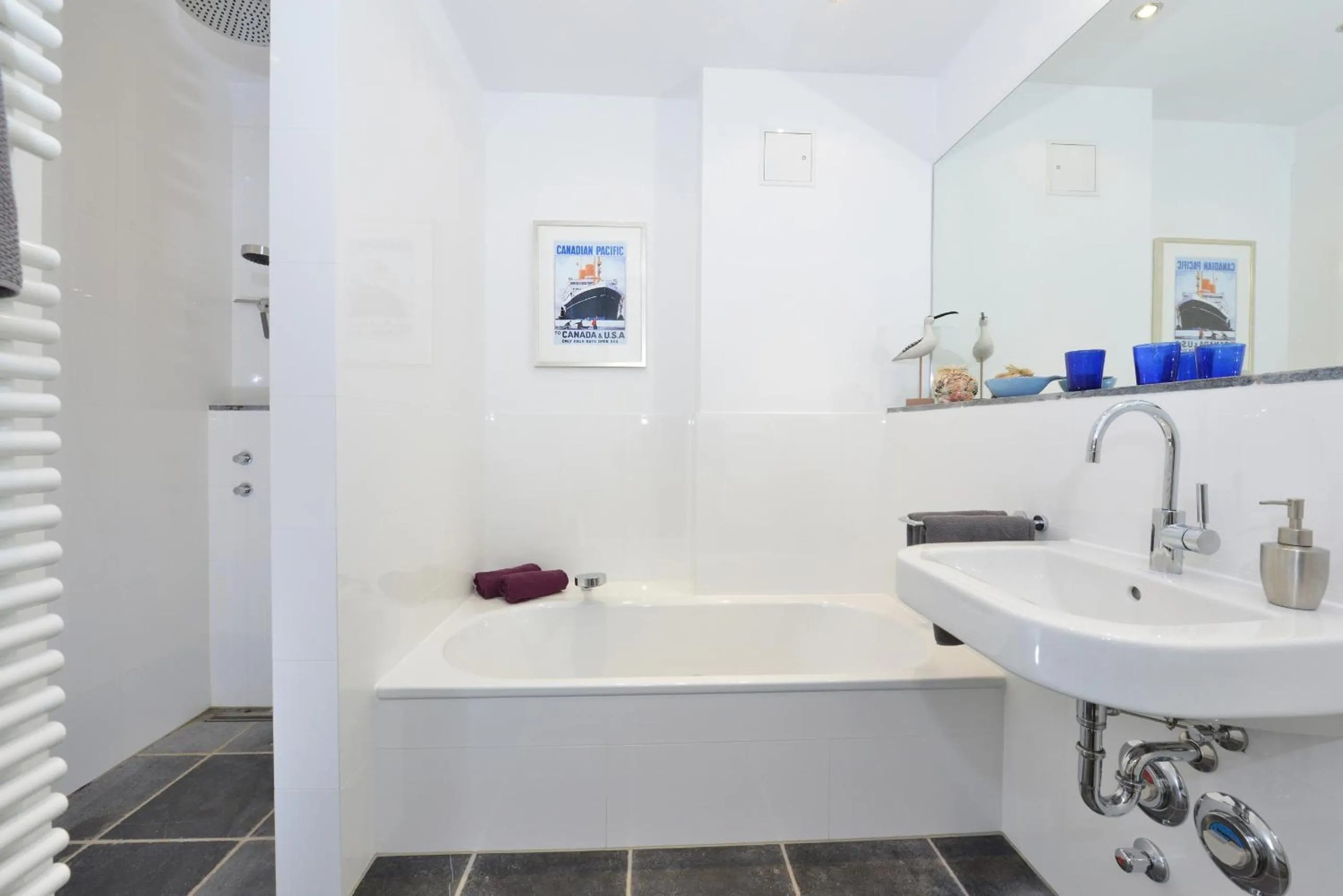 Bathroom in Ferienwohnung Silbermöwe