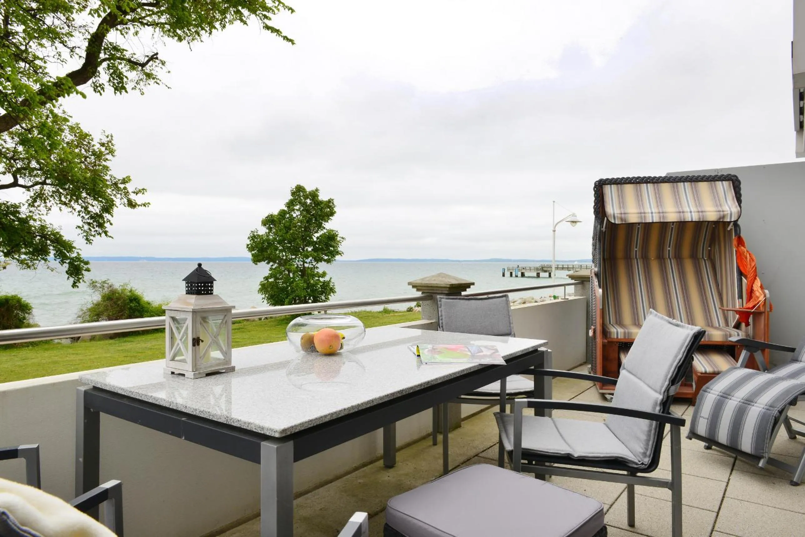 Balcony/Terrace in Ferienwohnung Silbermöwe