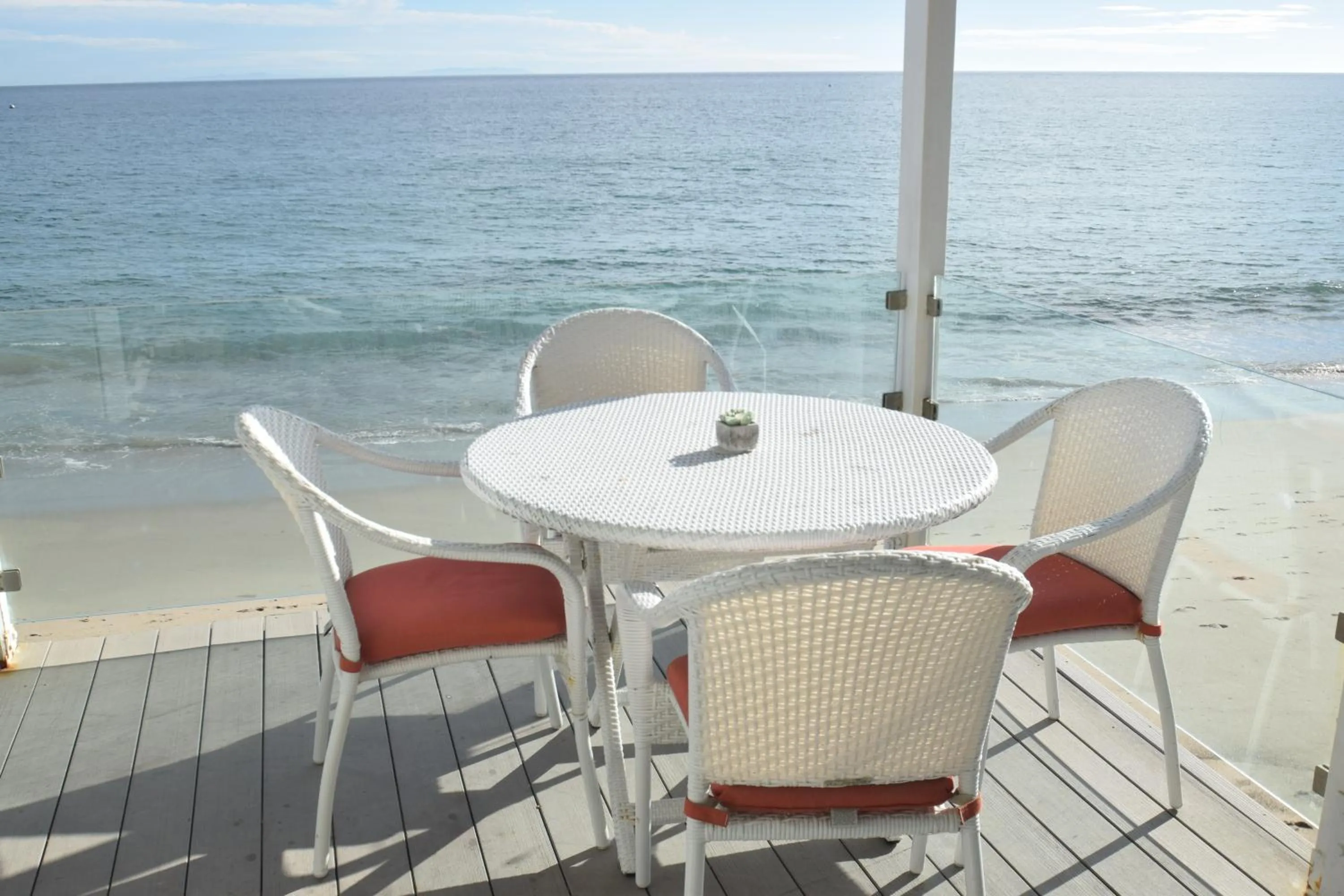 Patio in Malibu Private Beach Apartments
