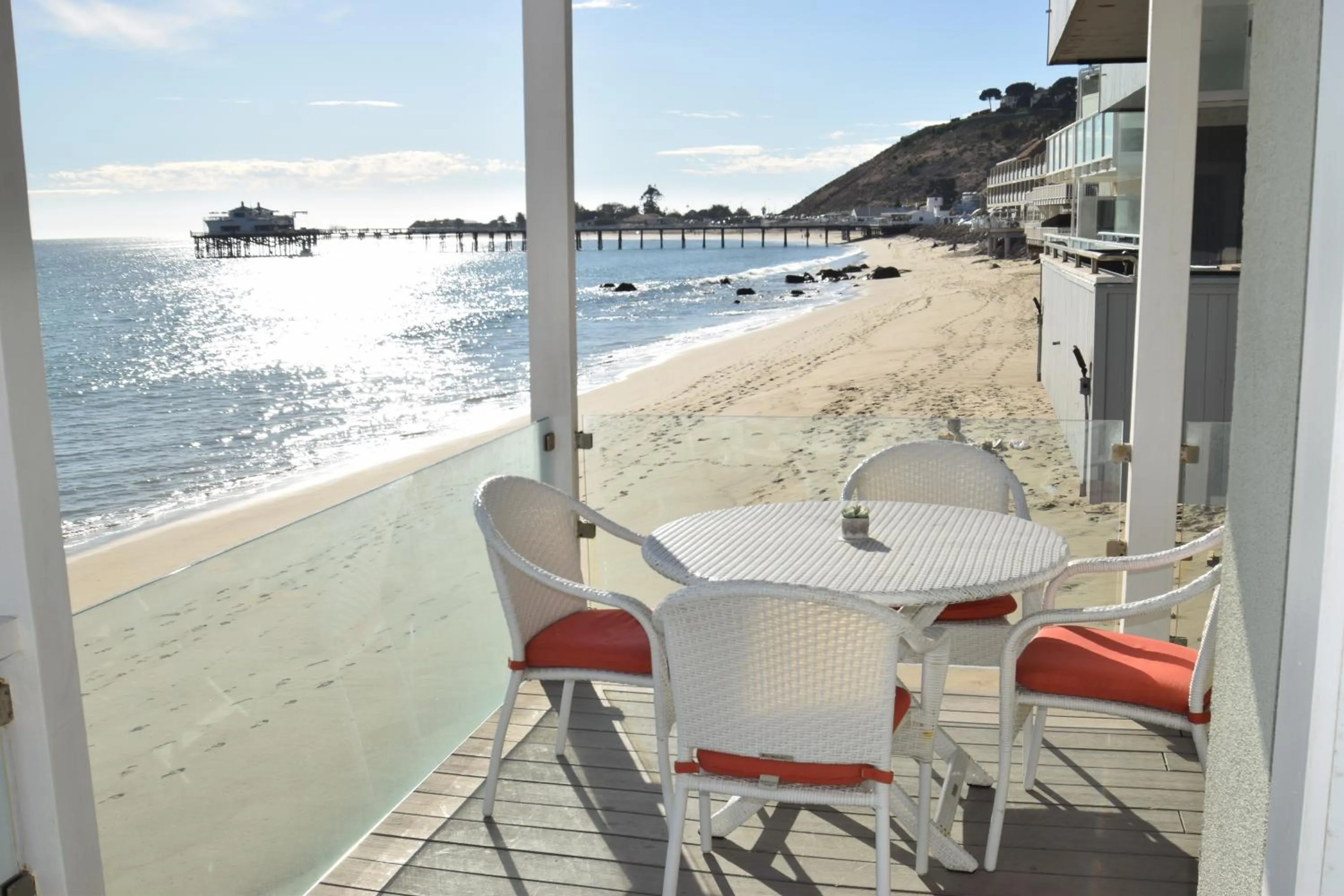 Patio in Malibu Private Beach Apartments