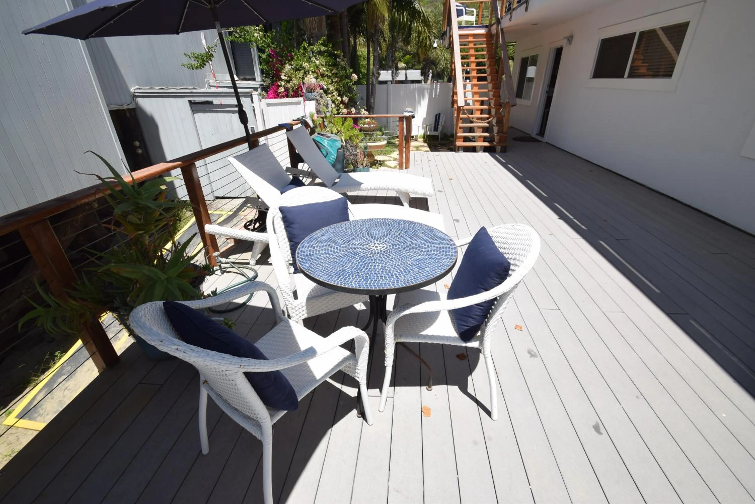 Patio in Malibu Private Beach Apartments