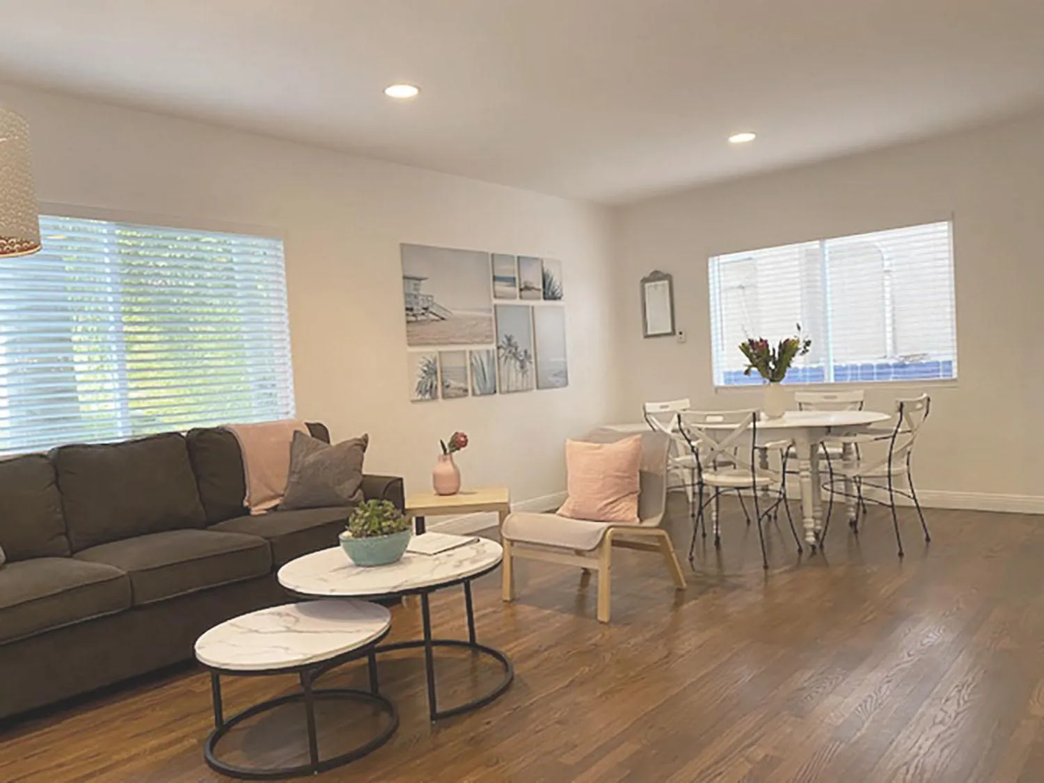 Living room in Malibu Private Beach Apartments