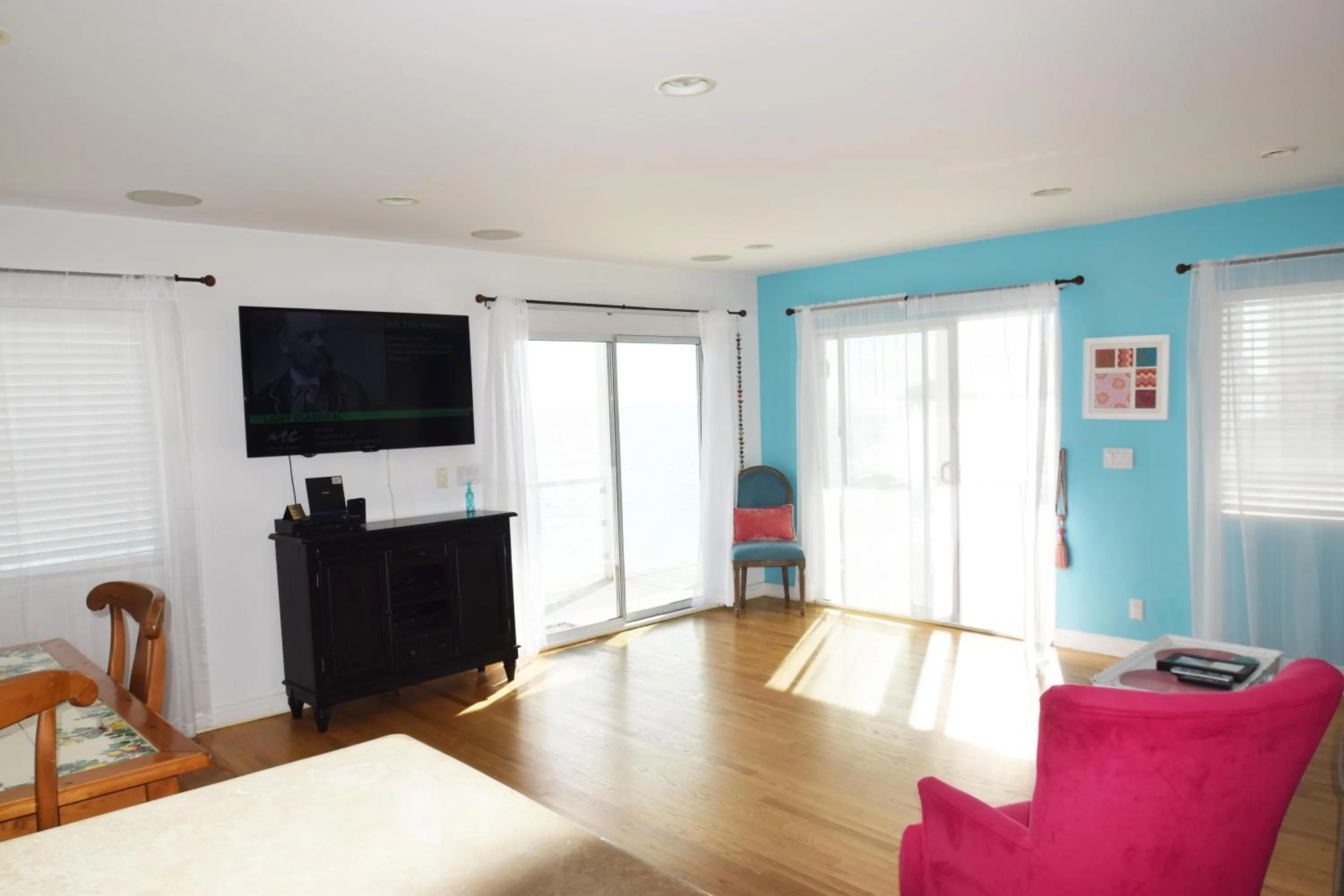 TV and multimedia in Malibu Private Beach Apartments