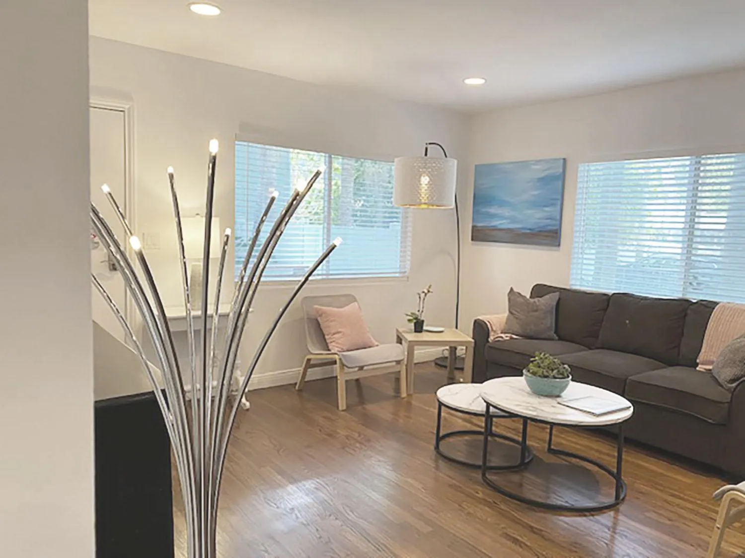 Living room in Malibu Private Beach Apartments