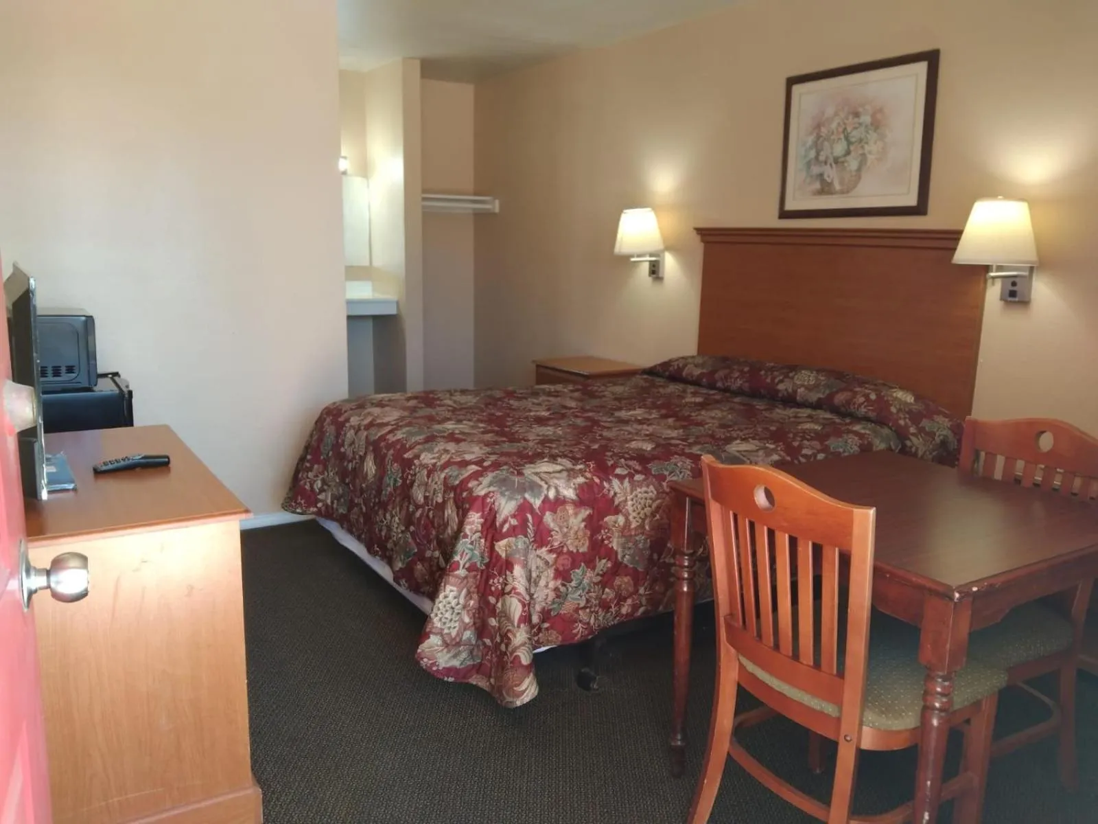 Bed in American Motel