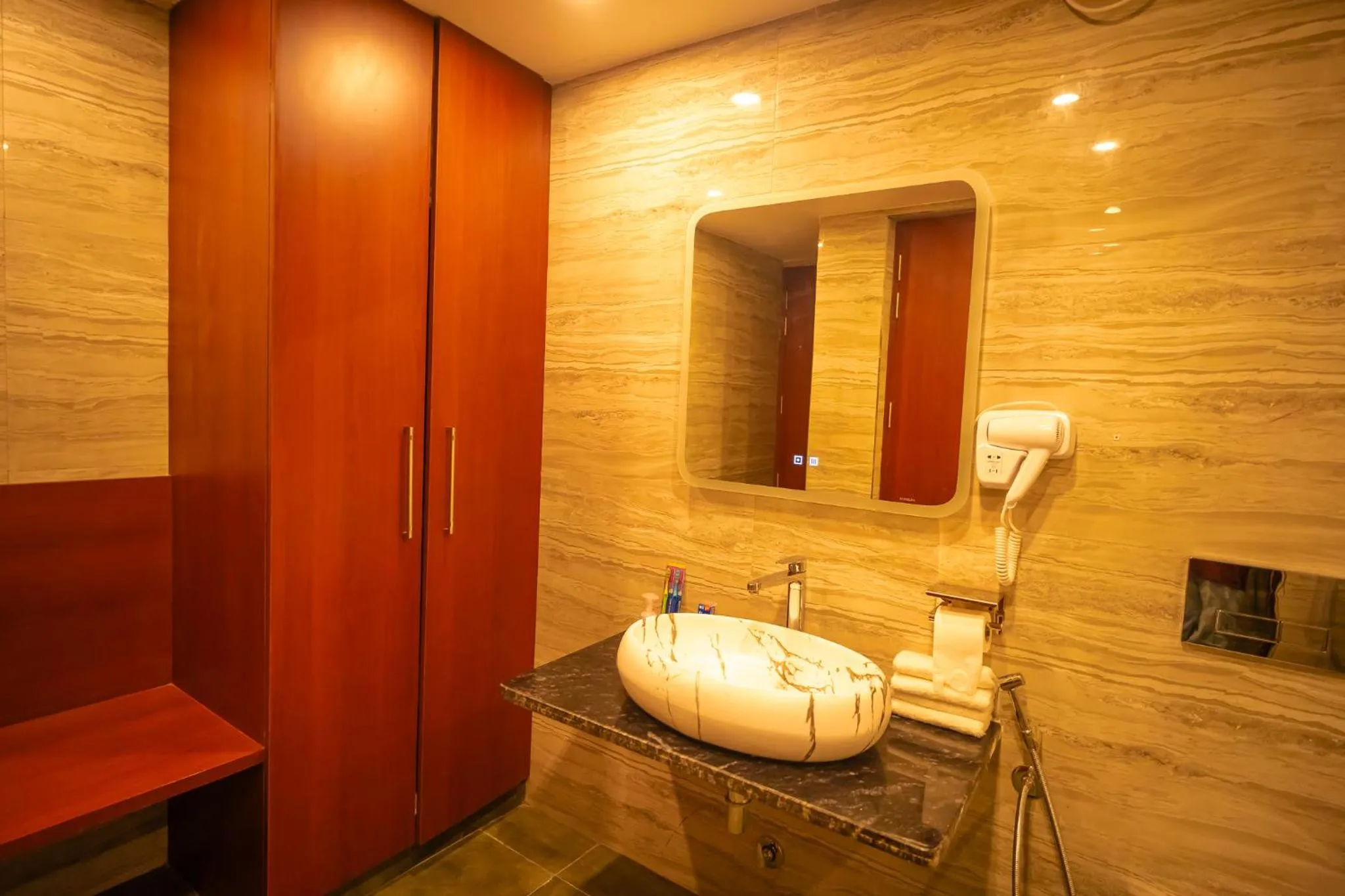 Bathroom in J60 Suites, Ashok Vihar - Near Netaji Subhash Place