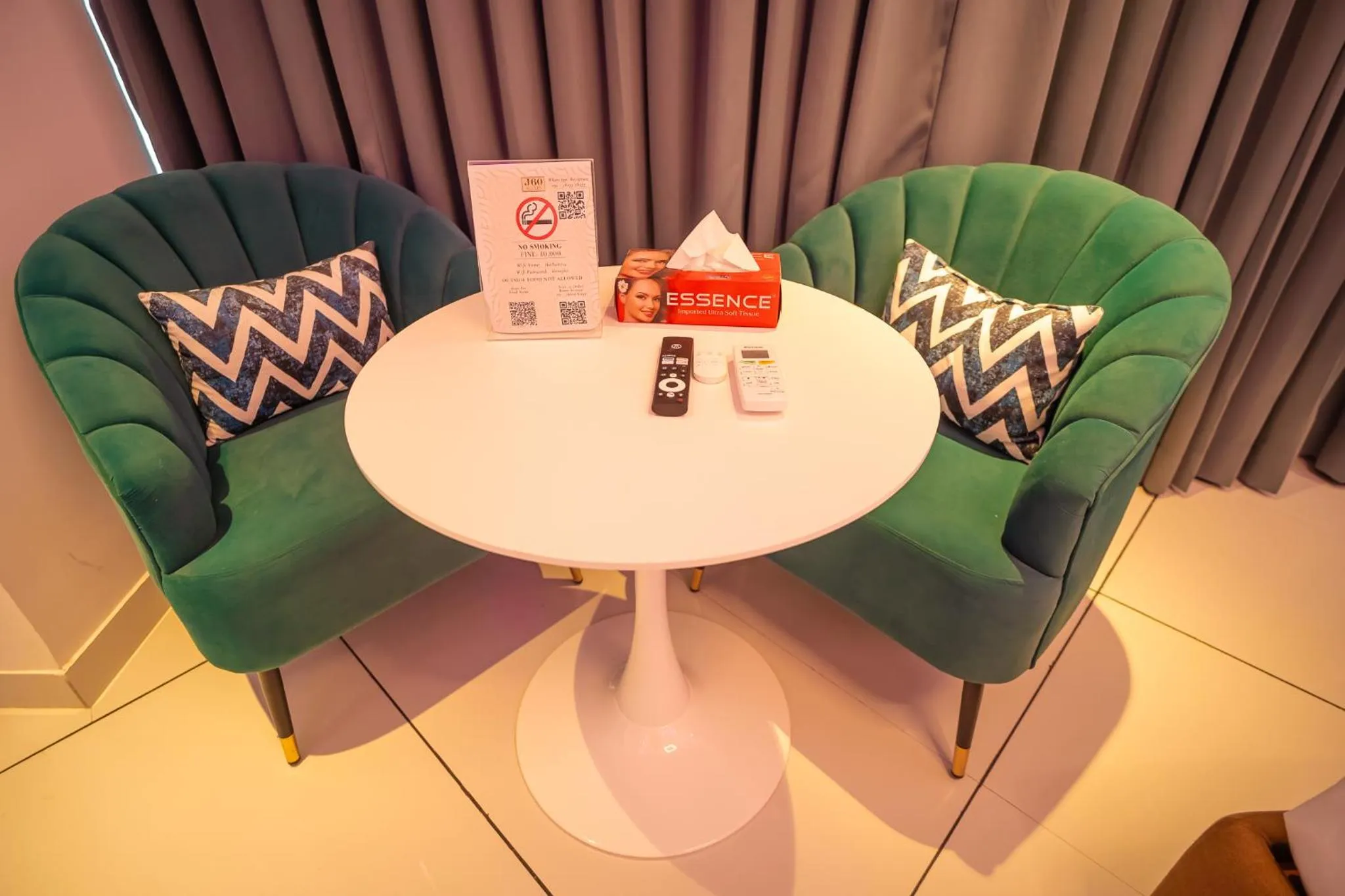 Seating area in J60 Suites, Ashok Vihar - Near Netaji Subhash Place