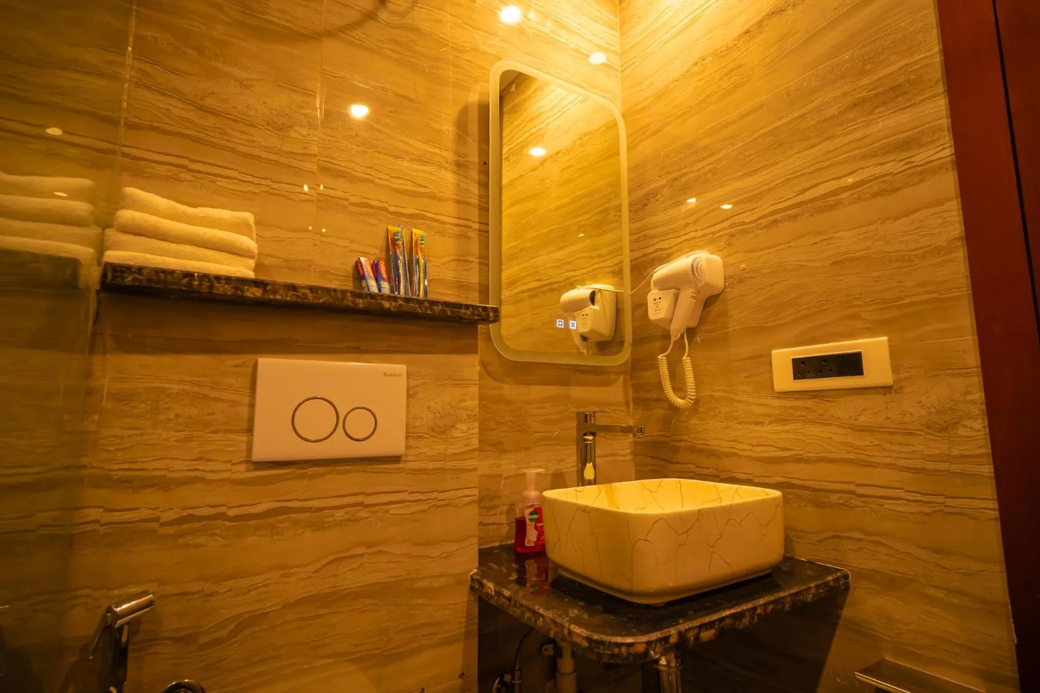 Bathroom in J60 Suites, Ashok Vihar - Near Netaji Subhash Place