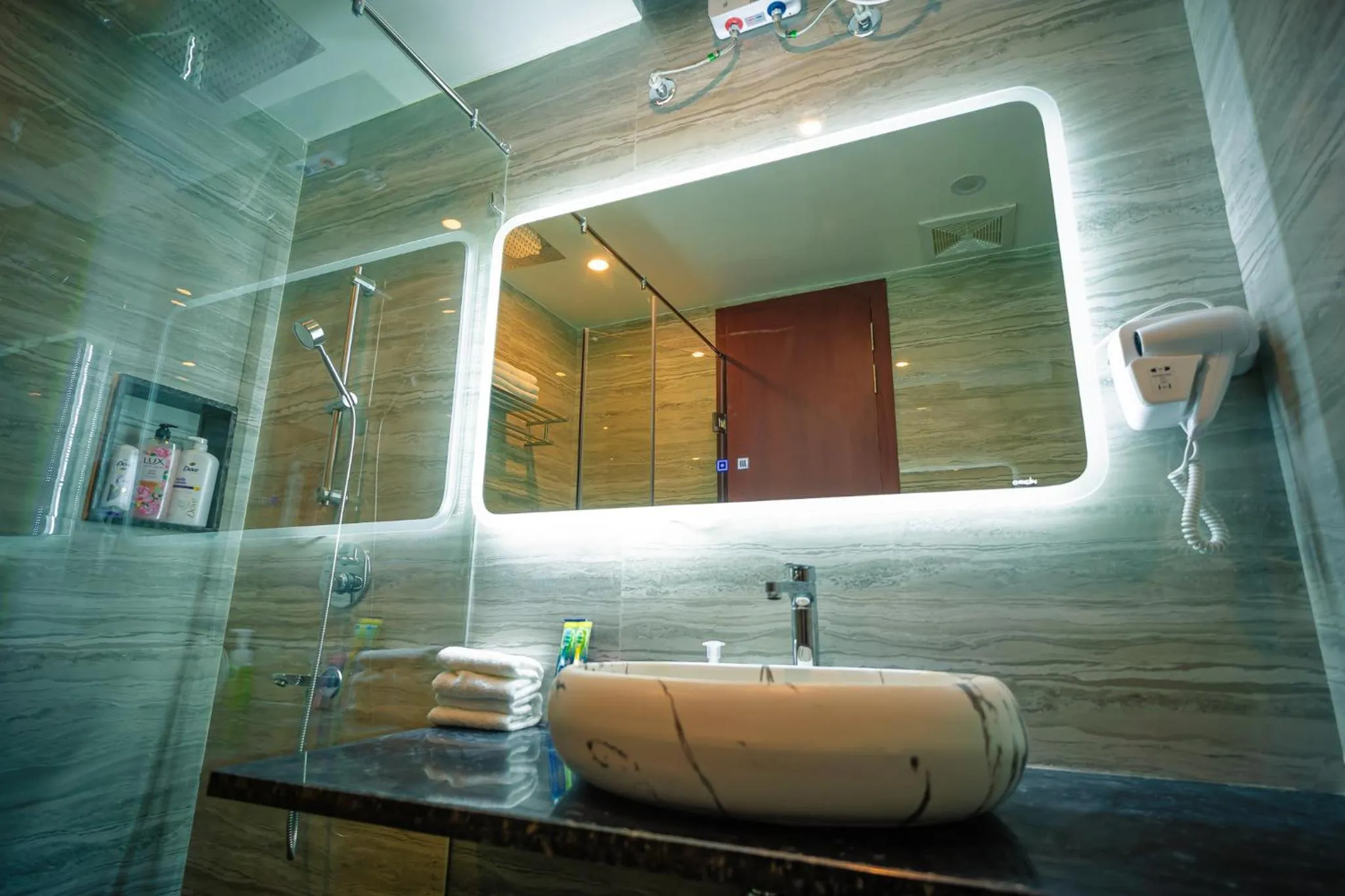 Bathroom in J60 Suites, Ashok Vihar - Near Netaji Subhash Place