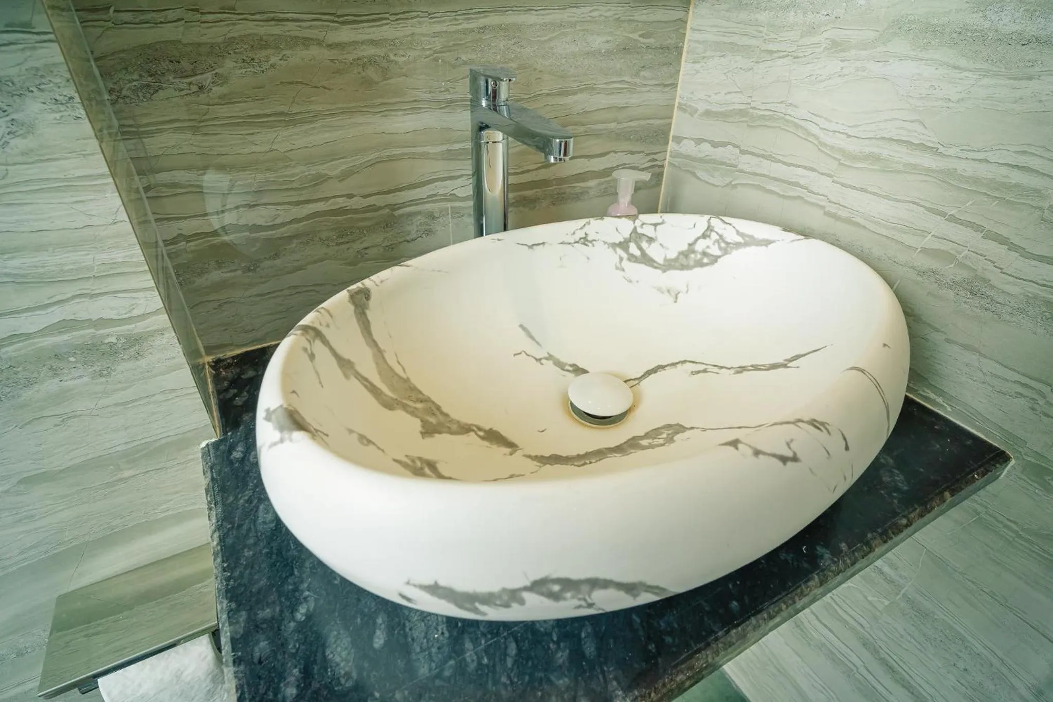 Bathroom in J60 Suites, Ashok Vihar - Near Netaji Subhash Place