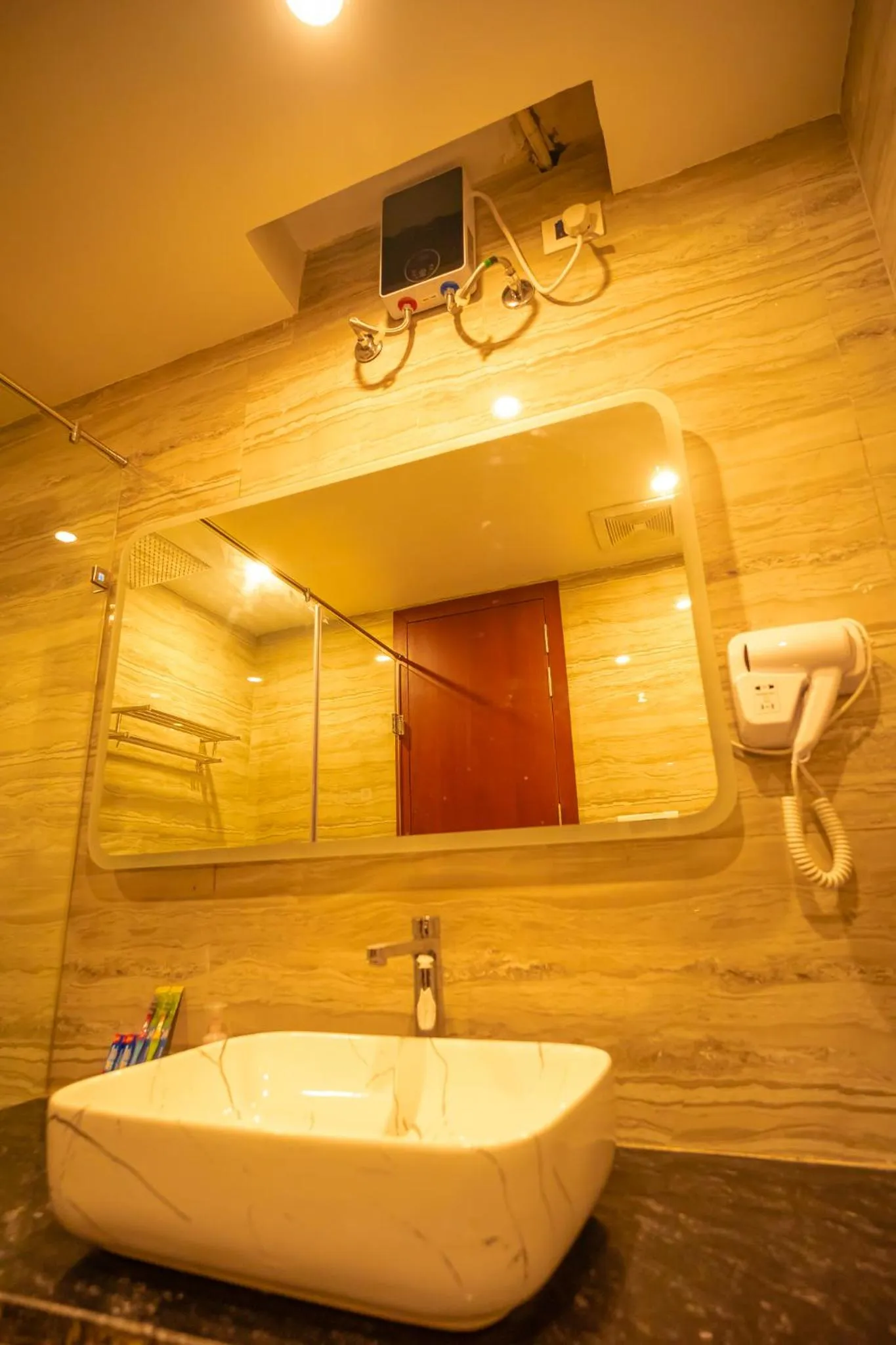 Bathroom in J60 Suites, Ashok Vihar - Near Netaji Subhash Place