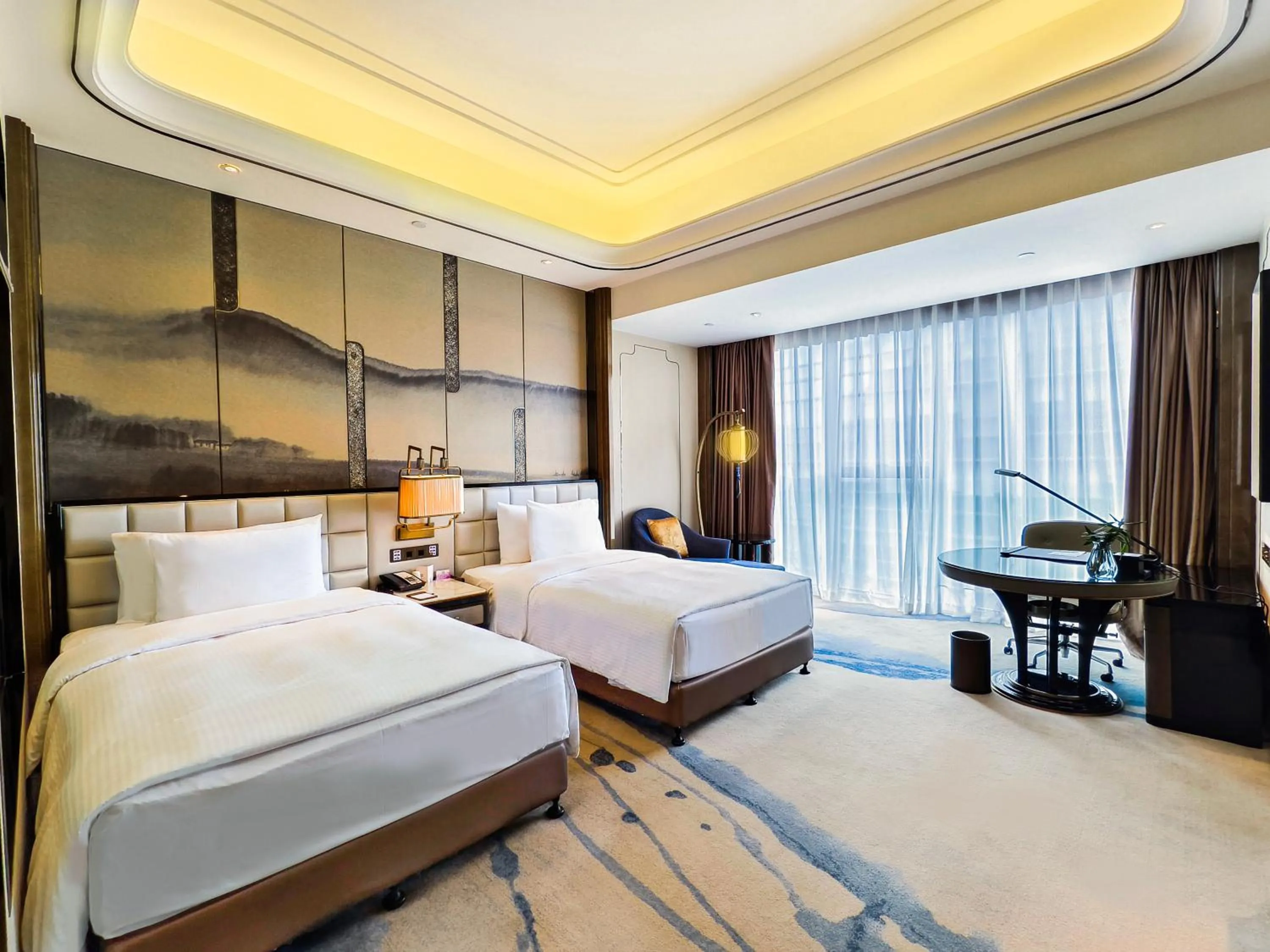 Photo of the whole room, Bed in Wanda Vista Kunming