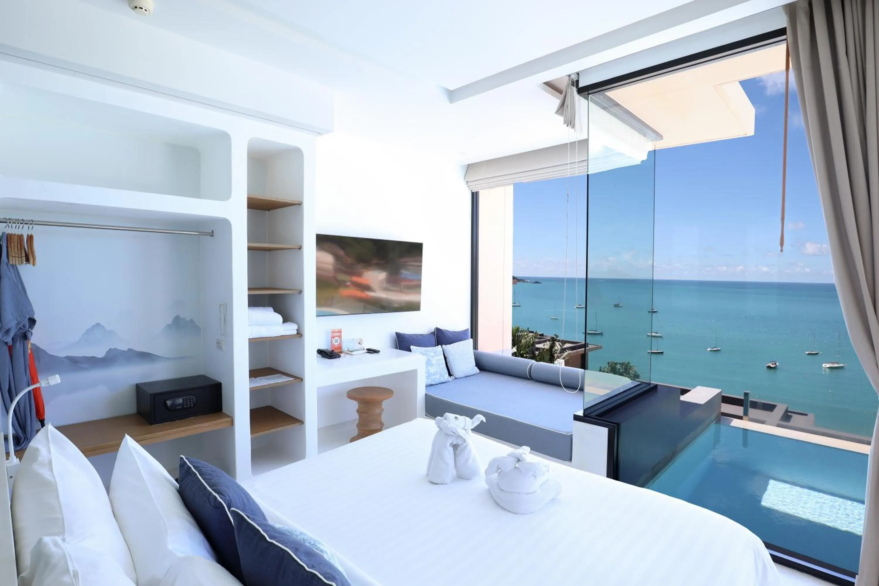 Bed in Bandara Pool Villas, Phuket