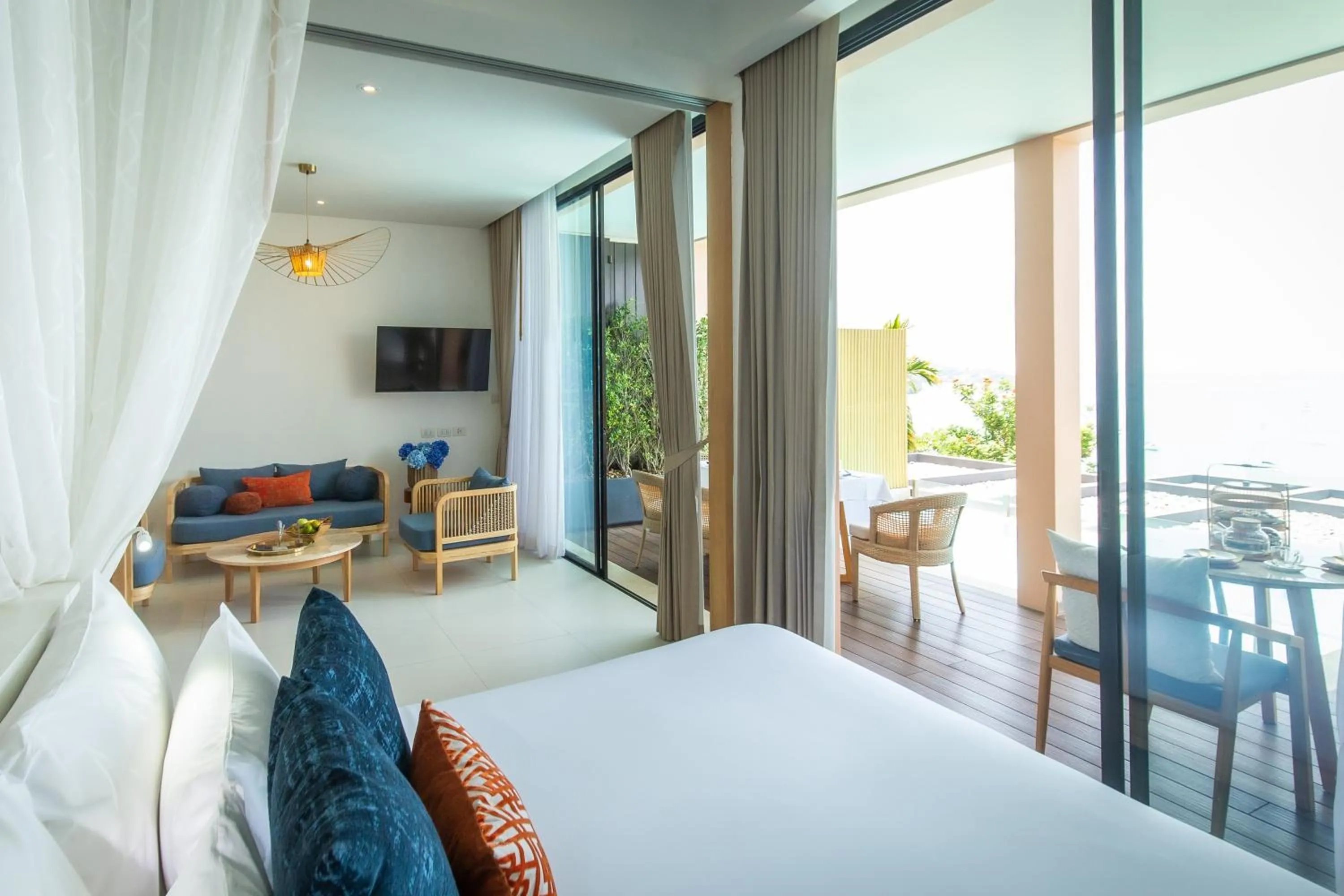Bed in Bandara Pool Villas, Phuket