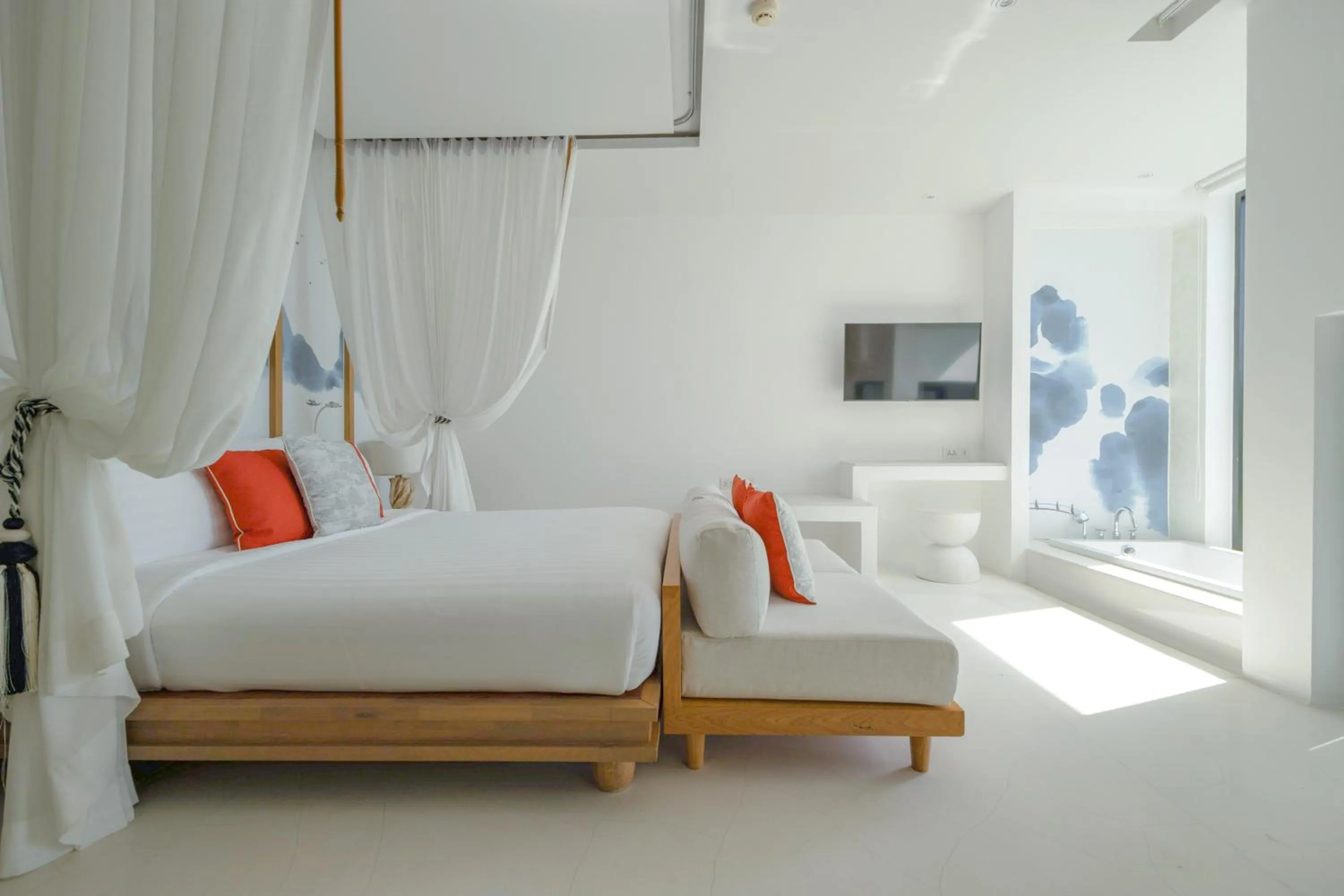 Bed in Bandara Pool Villas, Phuket