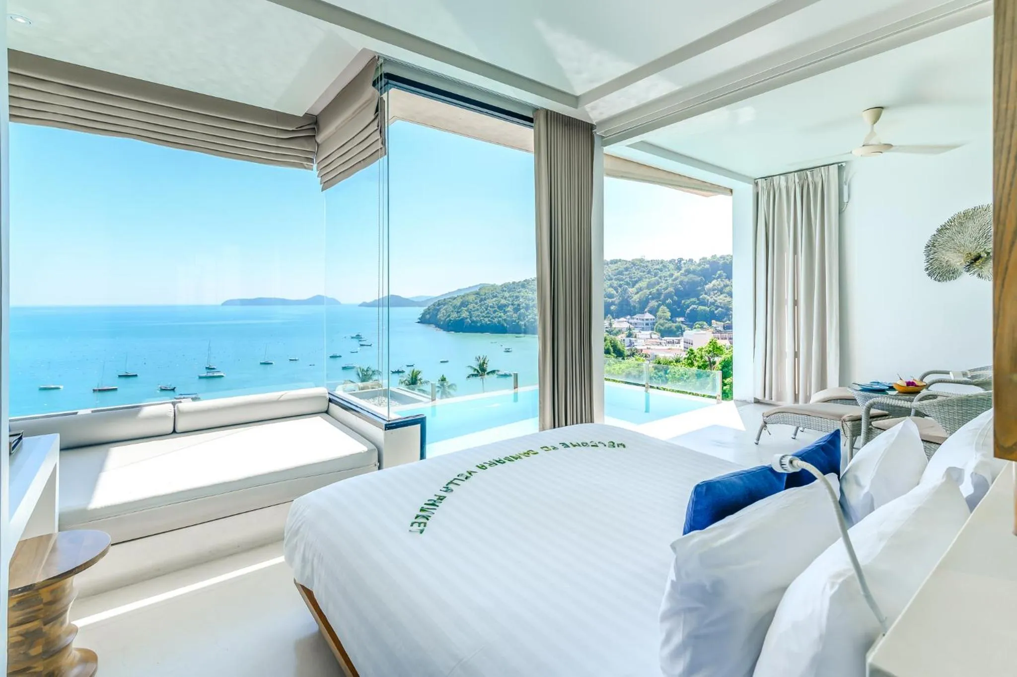 Bed in Bandara Pool Villas, Phuket