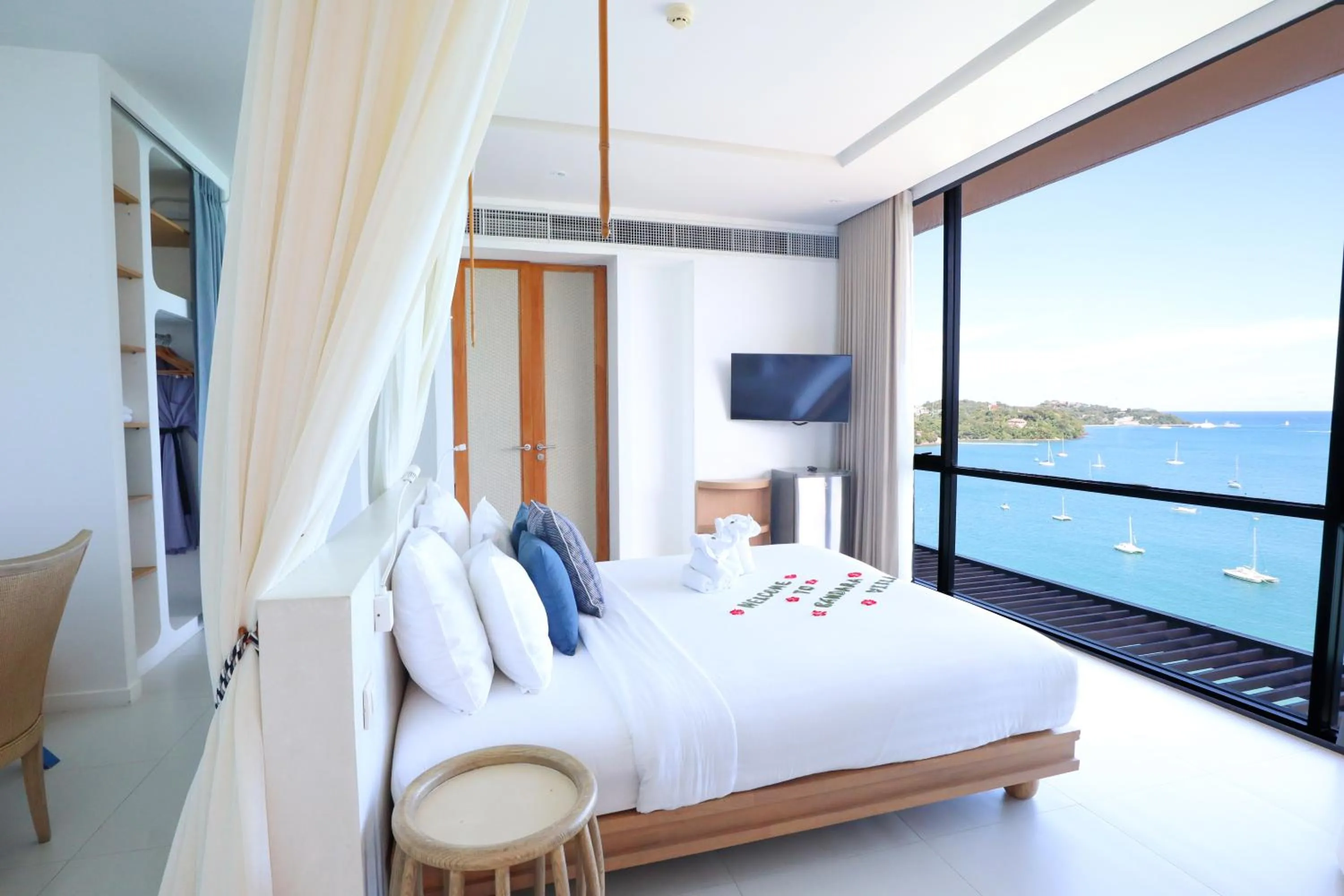 Bed in Bandara Pool Villas, Phuket