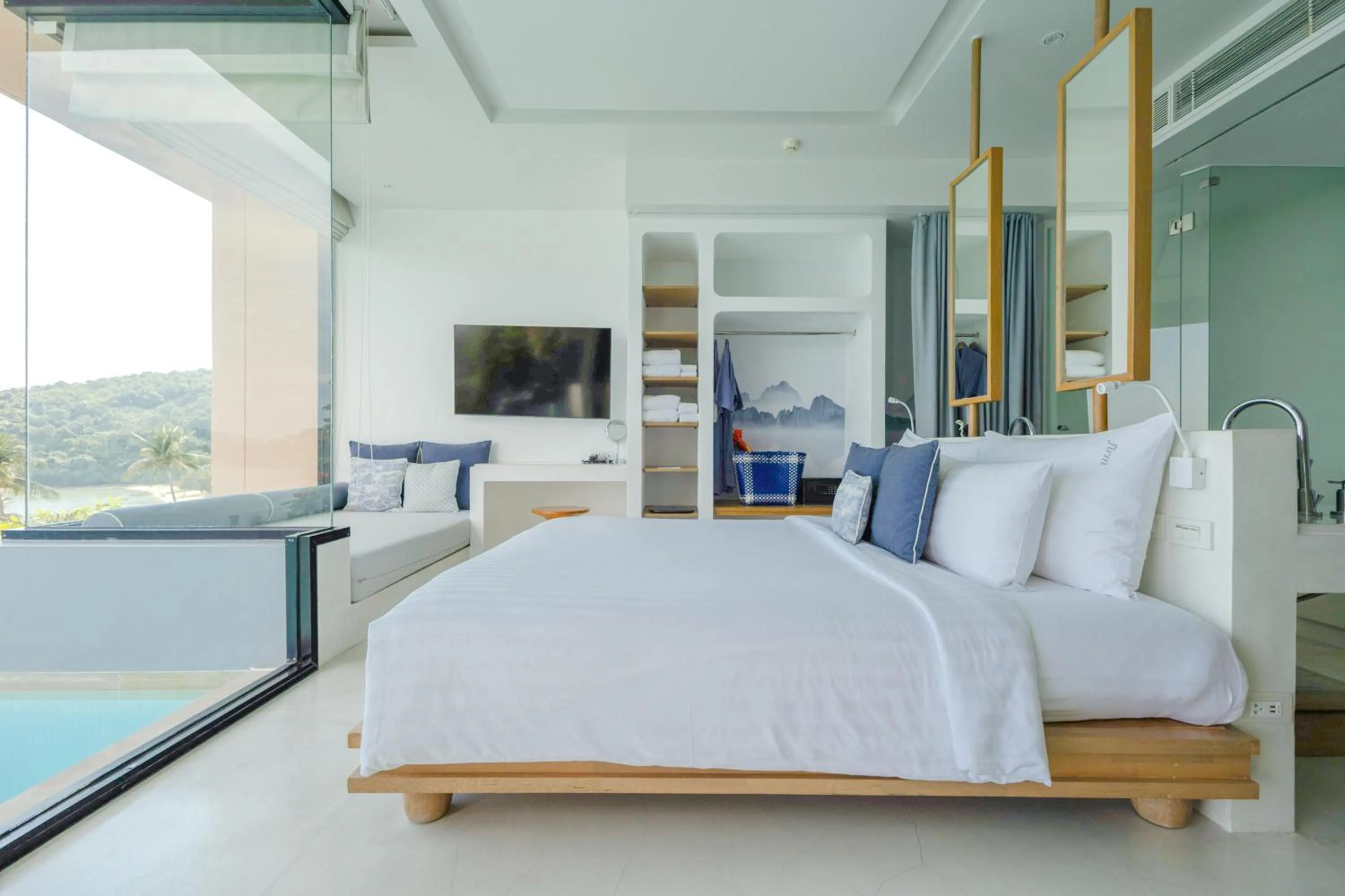 Bed in Bandara Pool Villas, Phuket