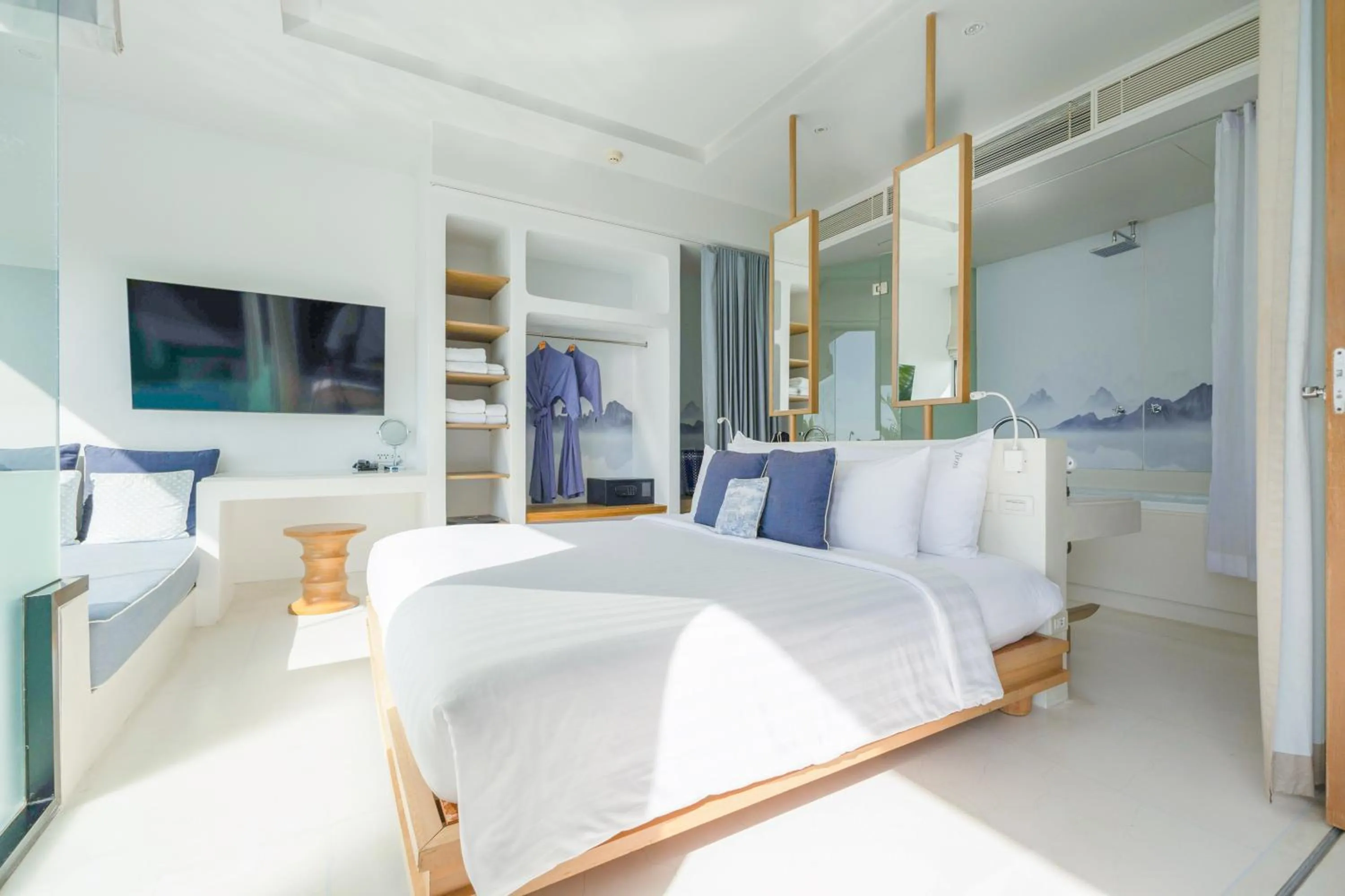 TV and multimedia, Bed in Bandara Pool Villas, Phuket