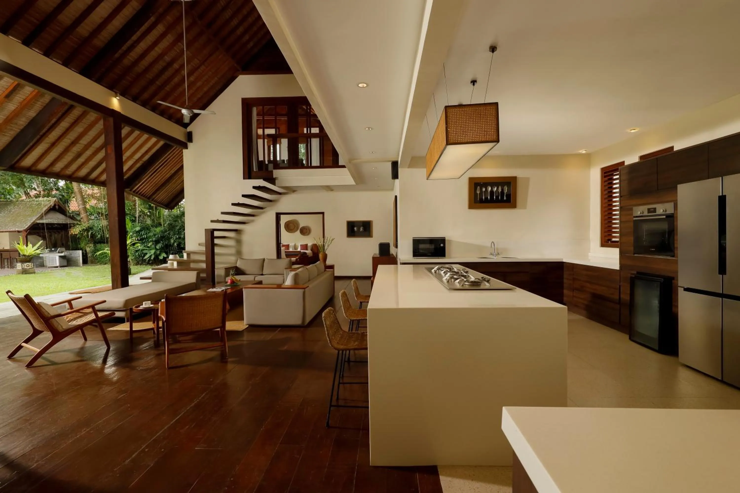 kitchen in Villa Tirtadari by Nakula