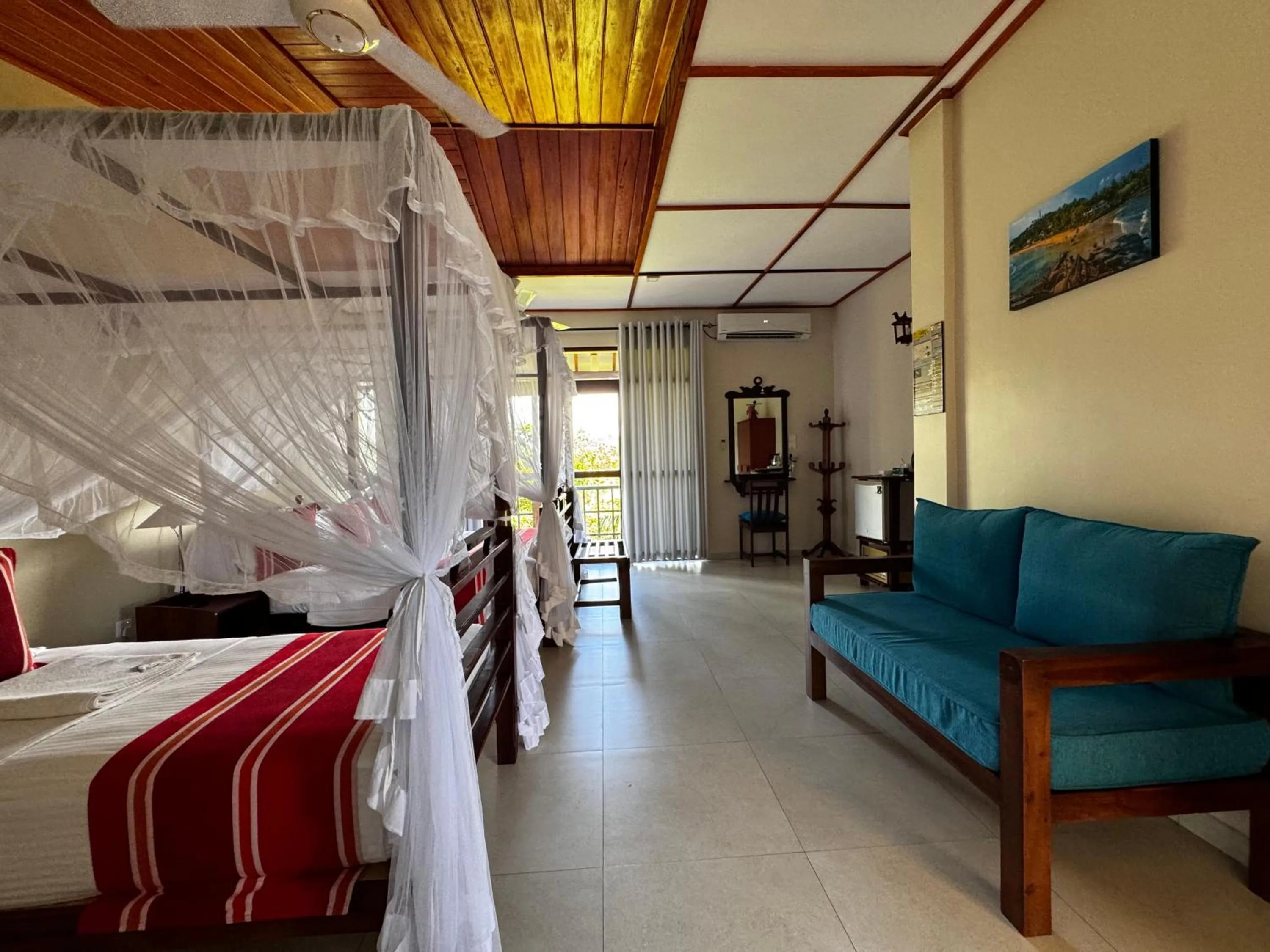 Bed in Peacock Villa