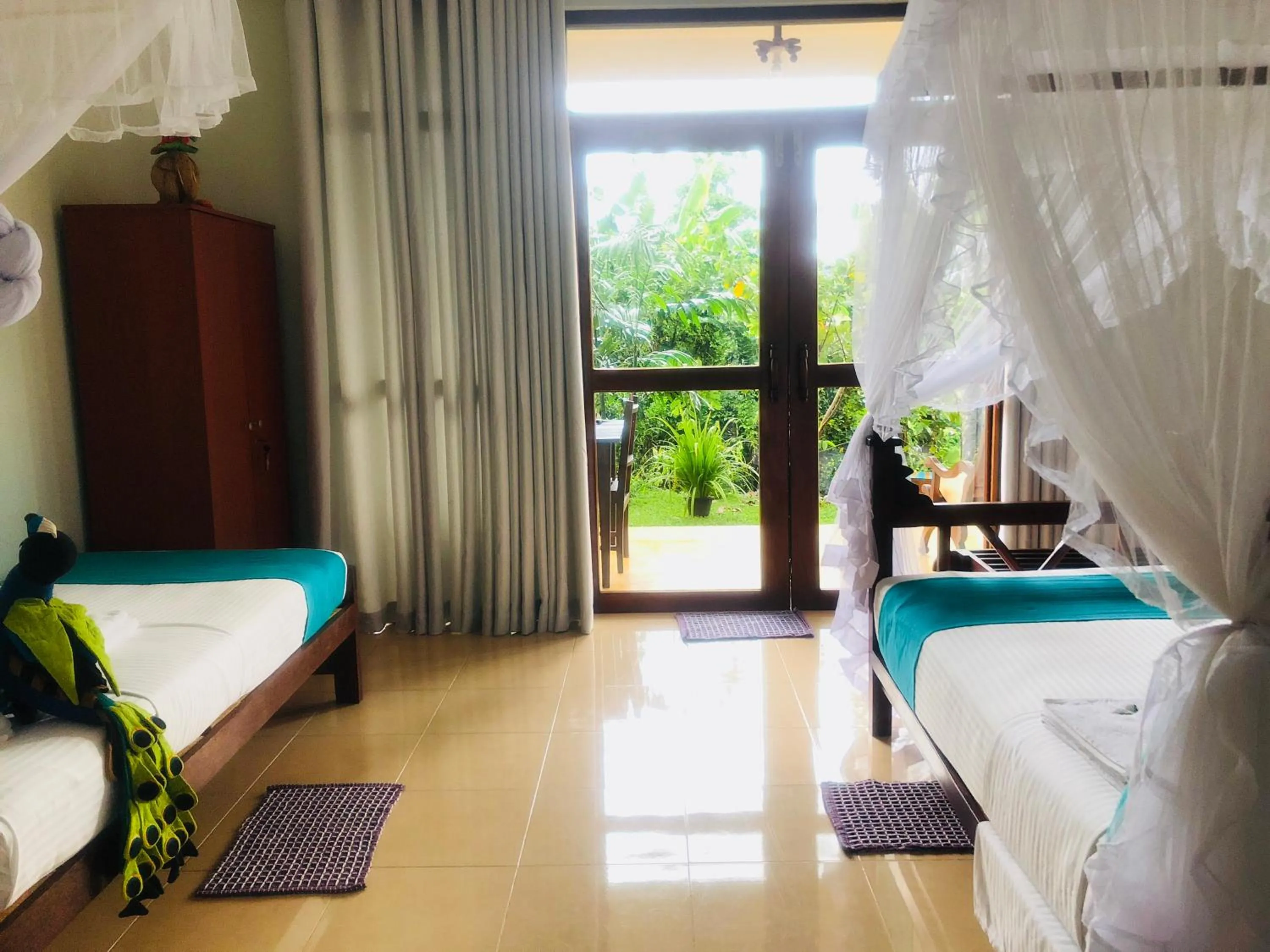 Bed in Peacock Villa