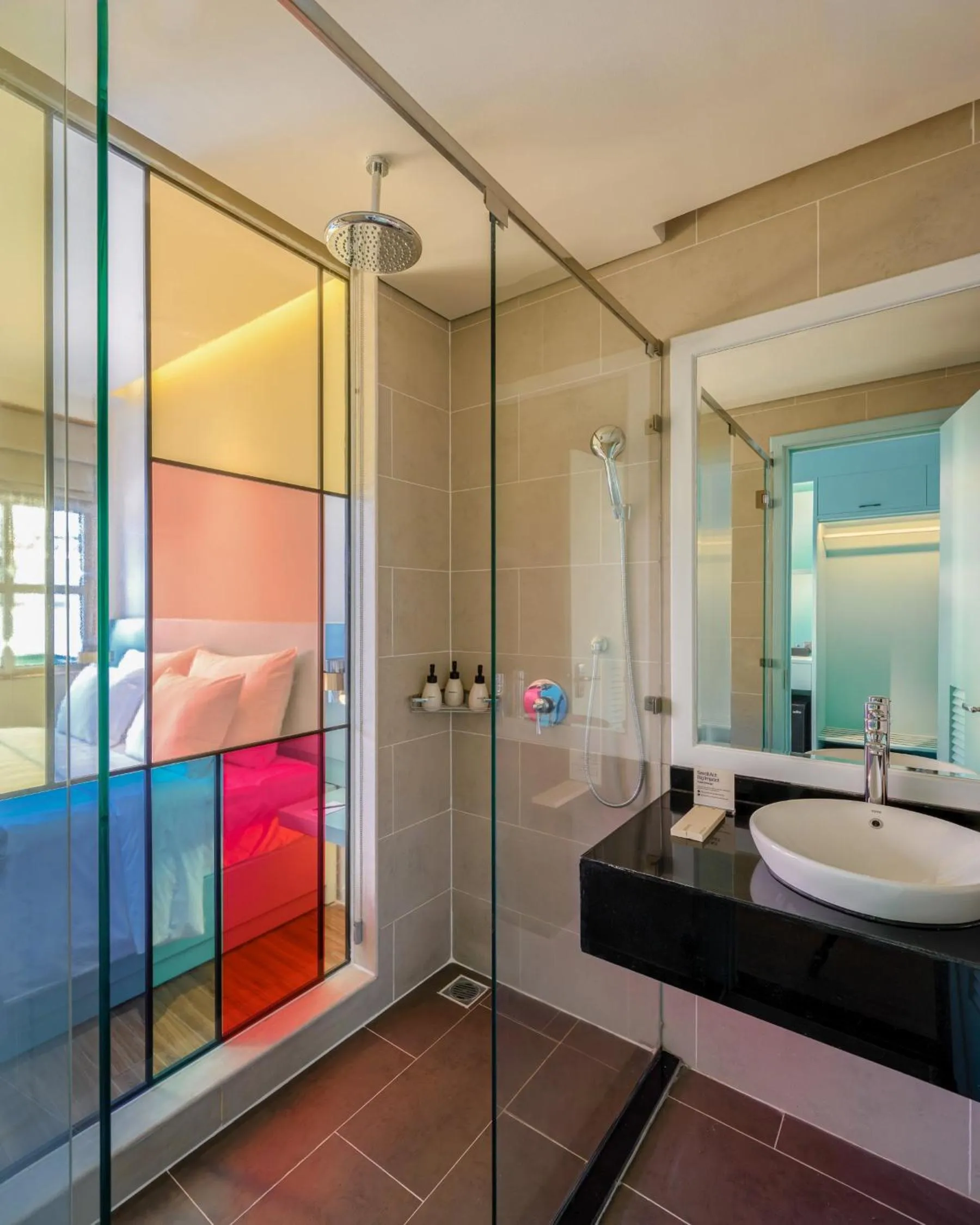 Bathroom, Bed in M Village Hotel Tao Đàn Park