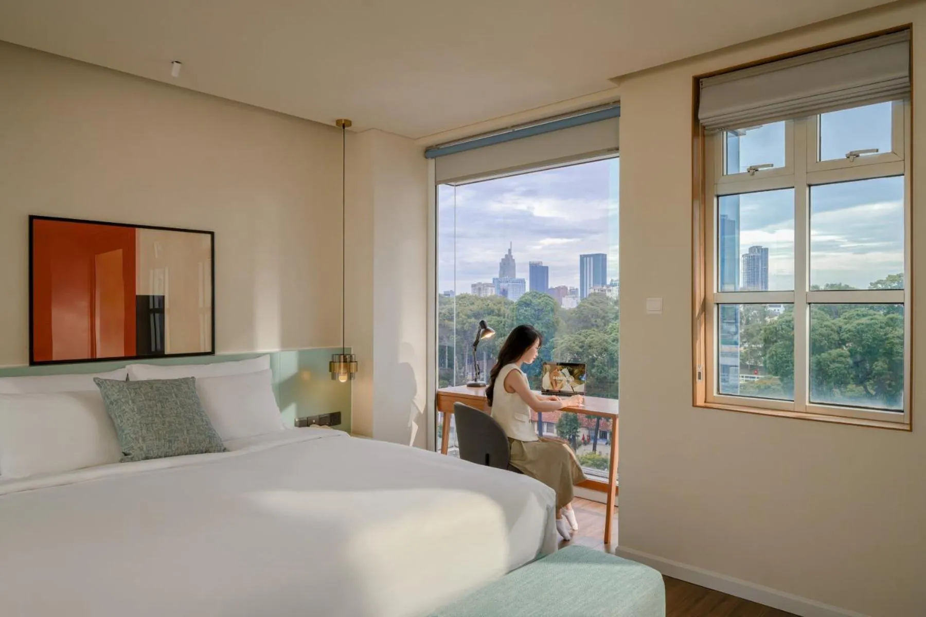 Bed in M Village Hotel Tao Đàn Park