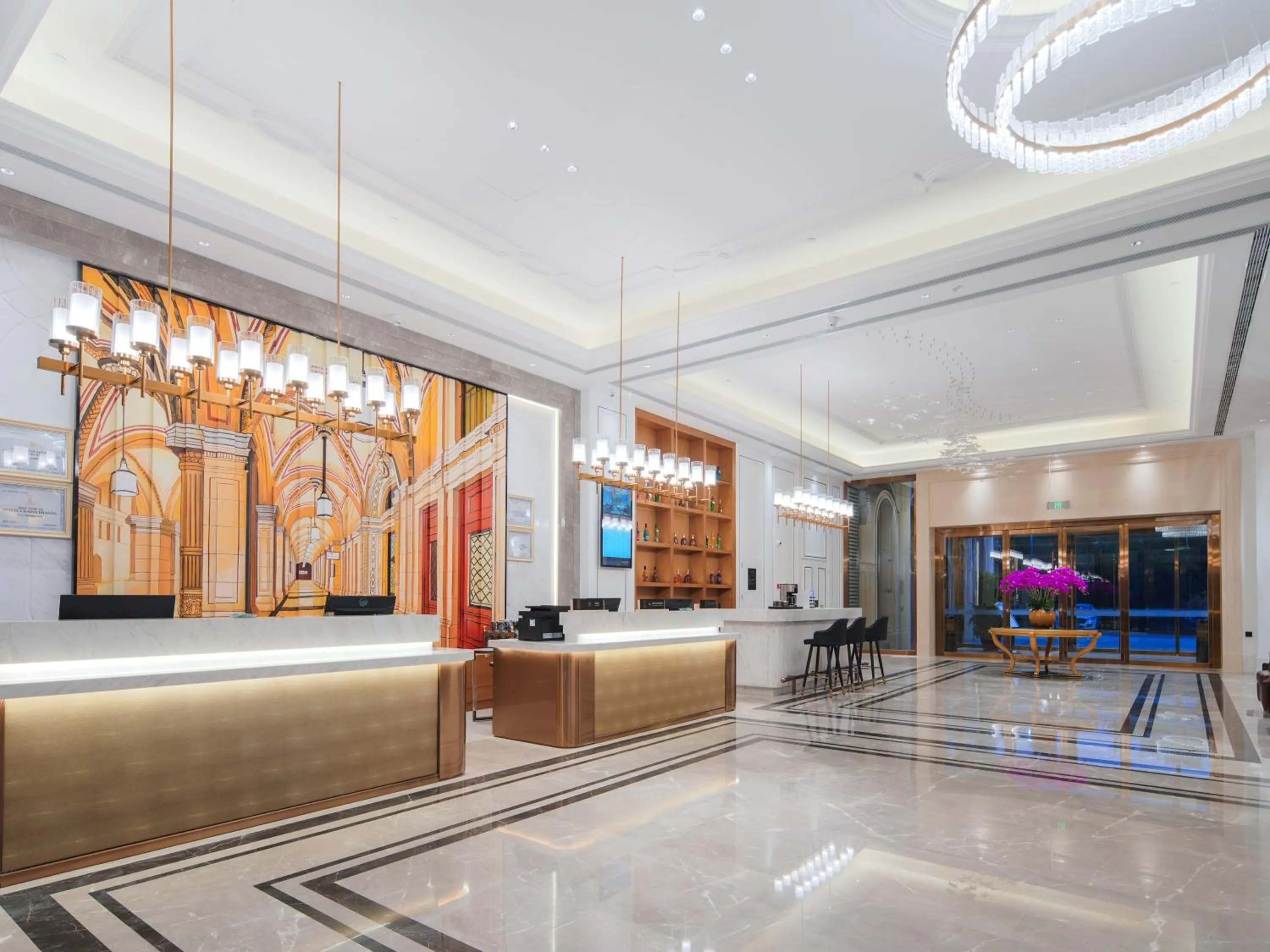 Lobby or reception in Vienna International Hotel Xi'an Fengdong Football Center Branch