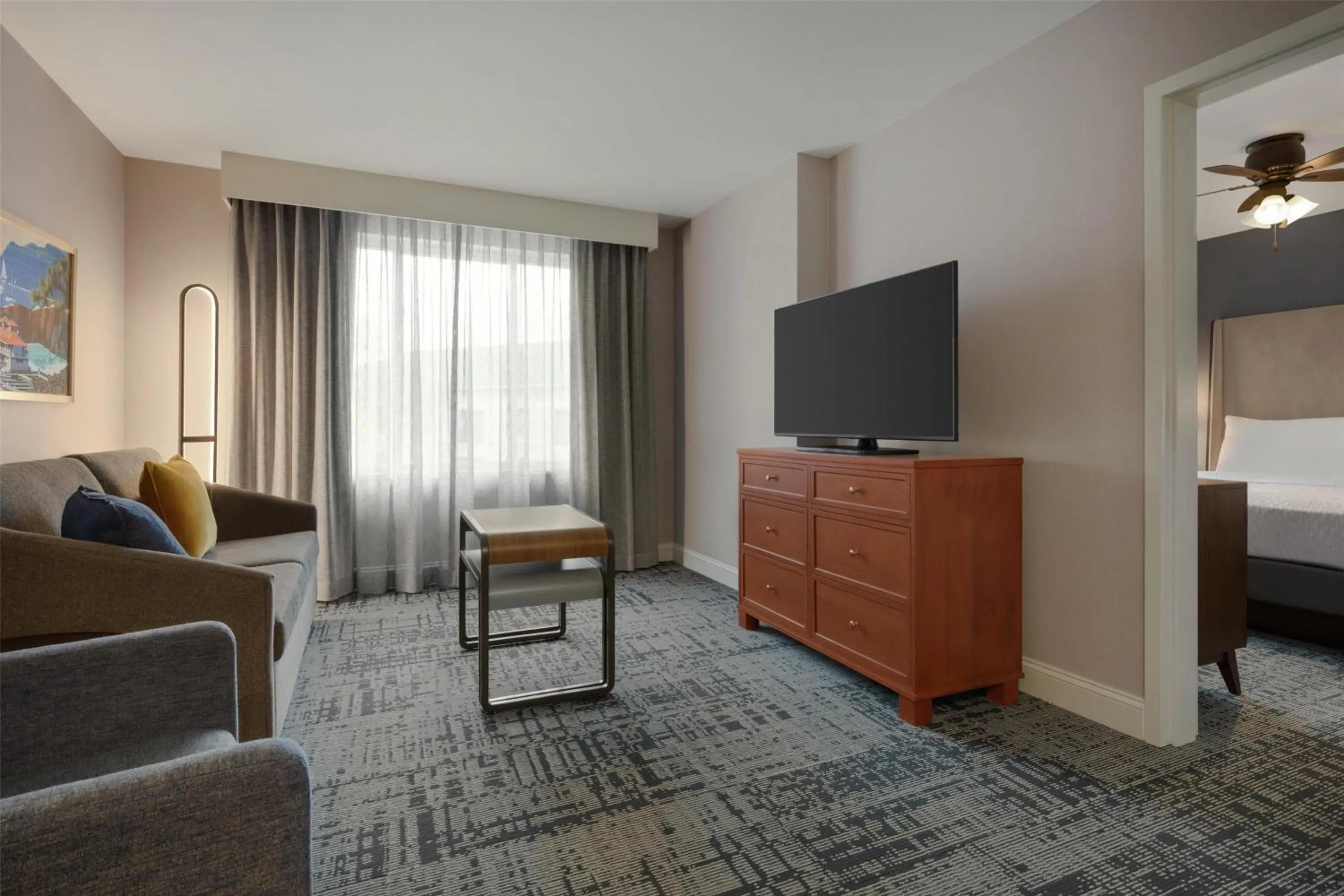 Living room in Homewood Suites by Hilton Burlington