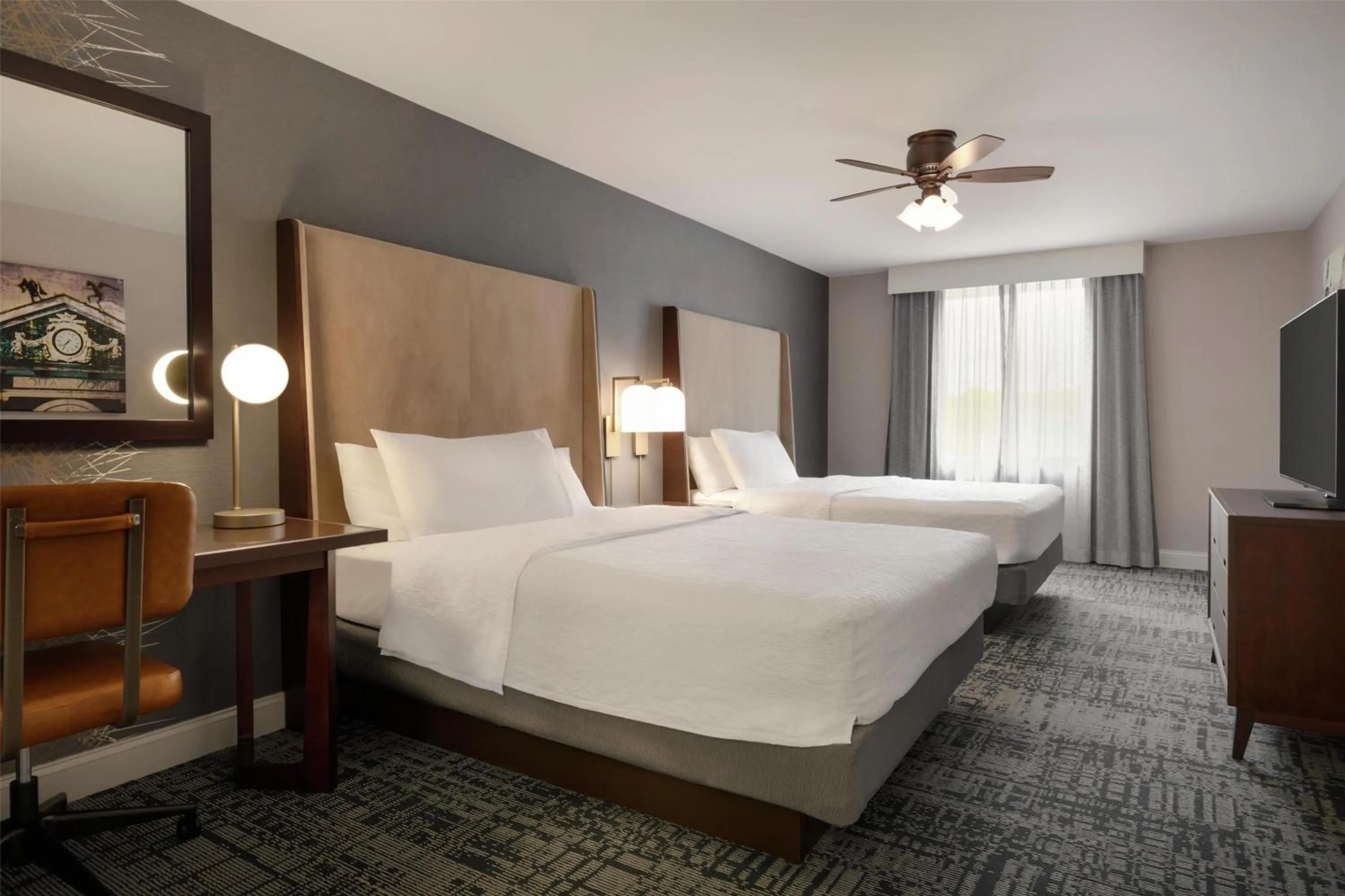 Bed in Homewood Suites by Hilton Burlington