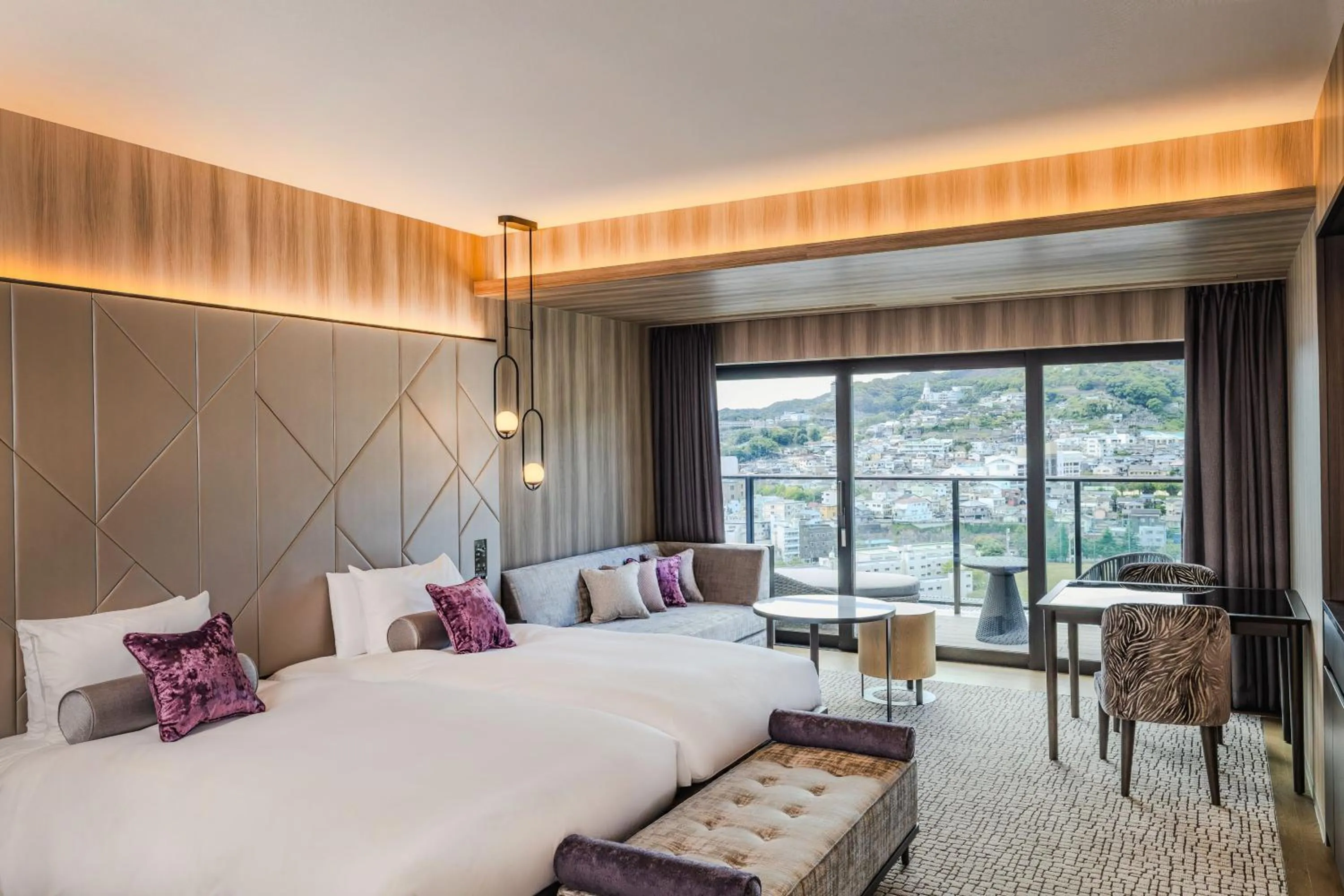 Bed in Stadium City Hotel Nagasaki