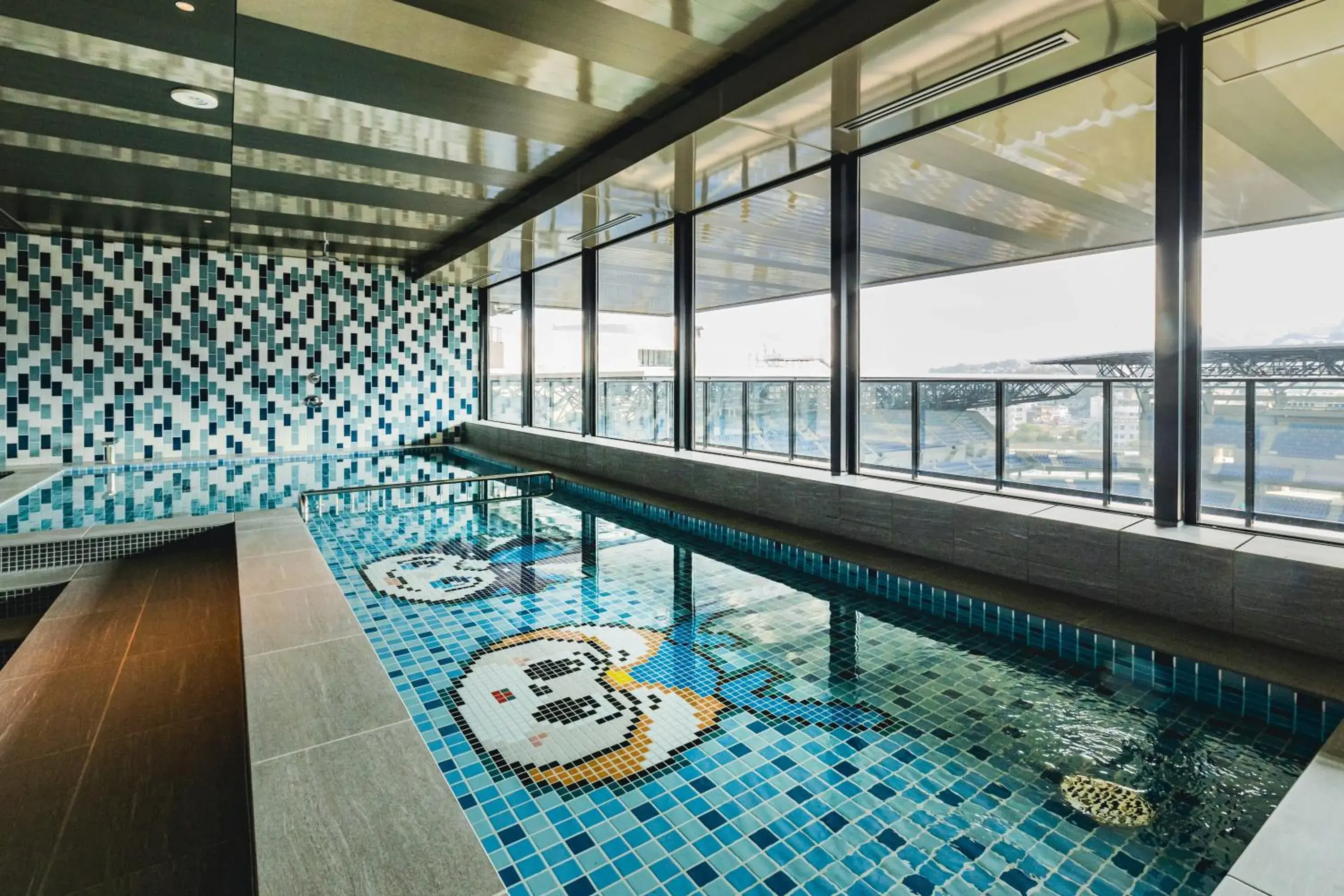 Pool view in Stadium City Hotel Nagasaki Pool view in Stadium City Hotel Nagasaki