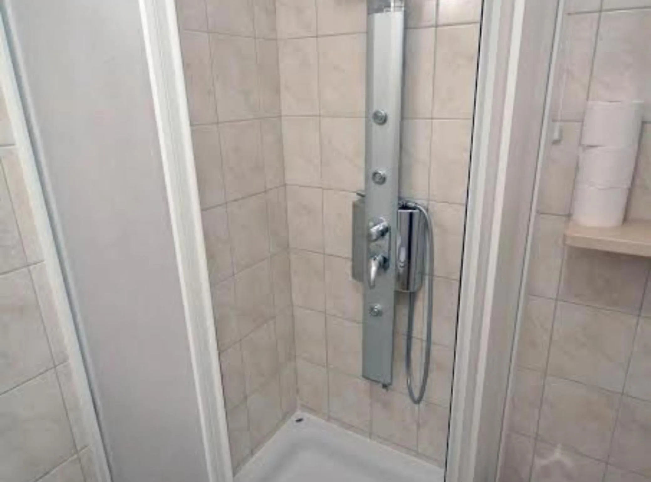 Bathroom in Beachfront Apartments Tamarix