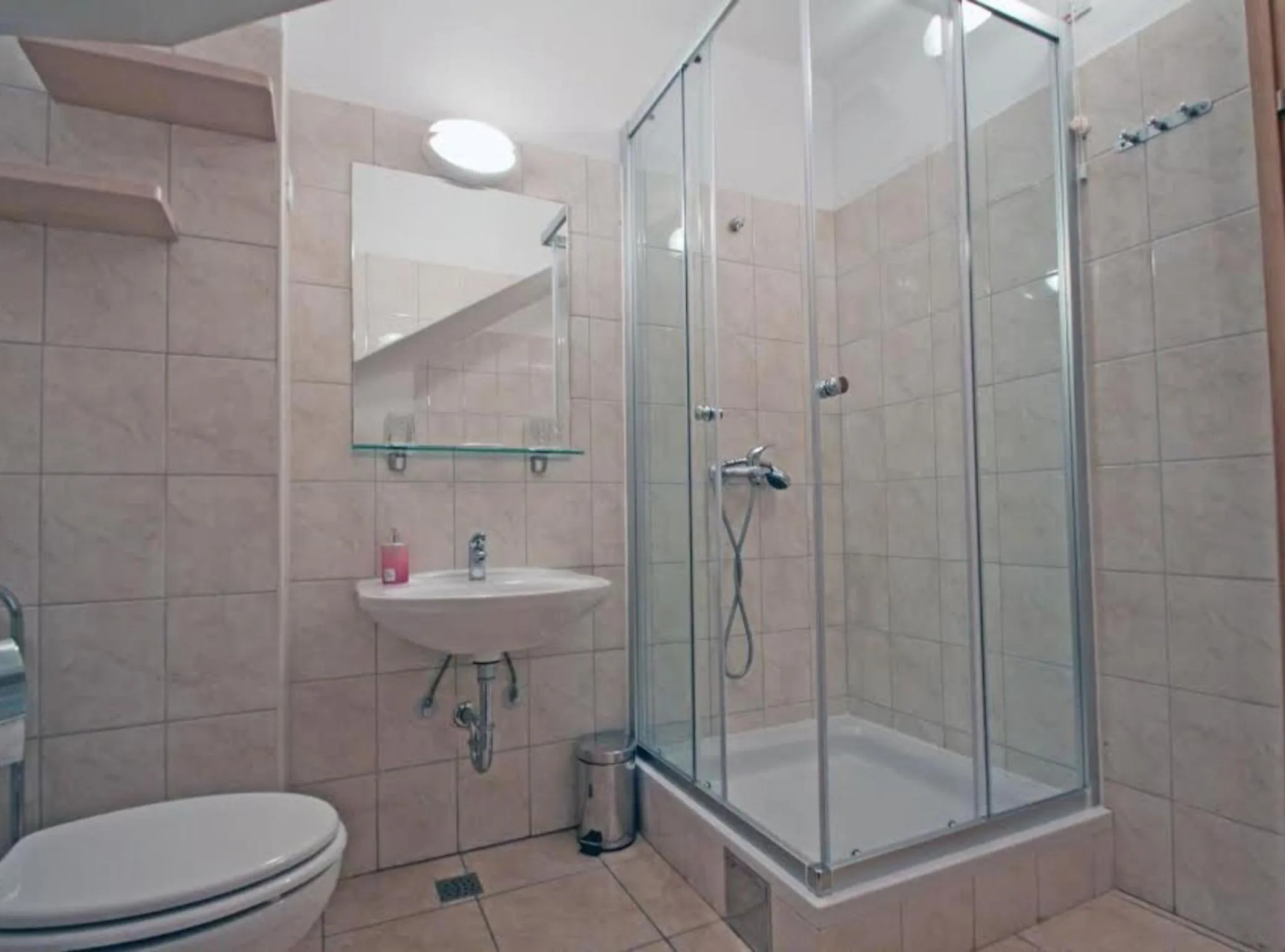 Bathroom in Beachfront Apartments Tamarix