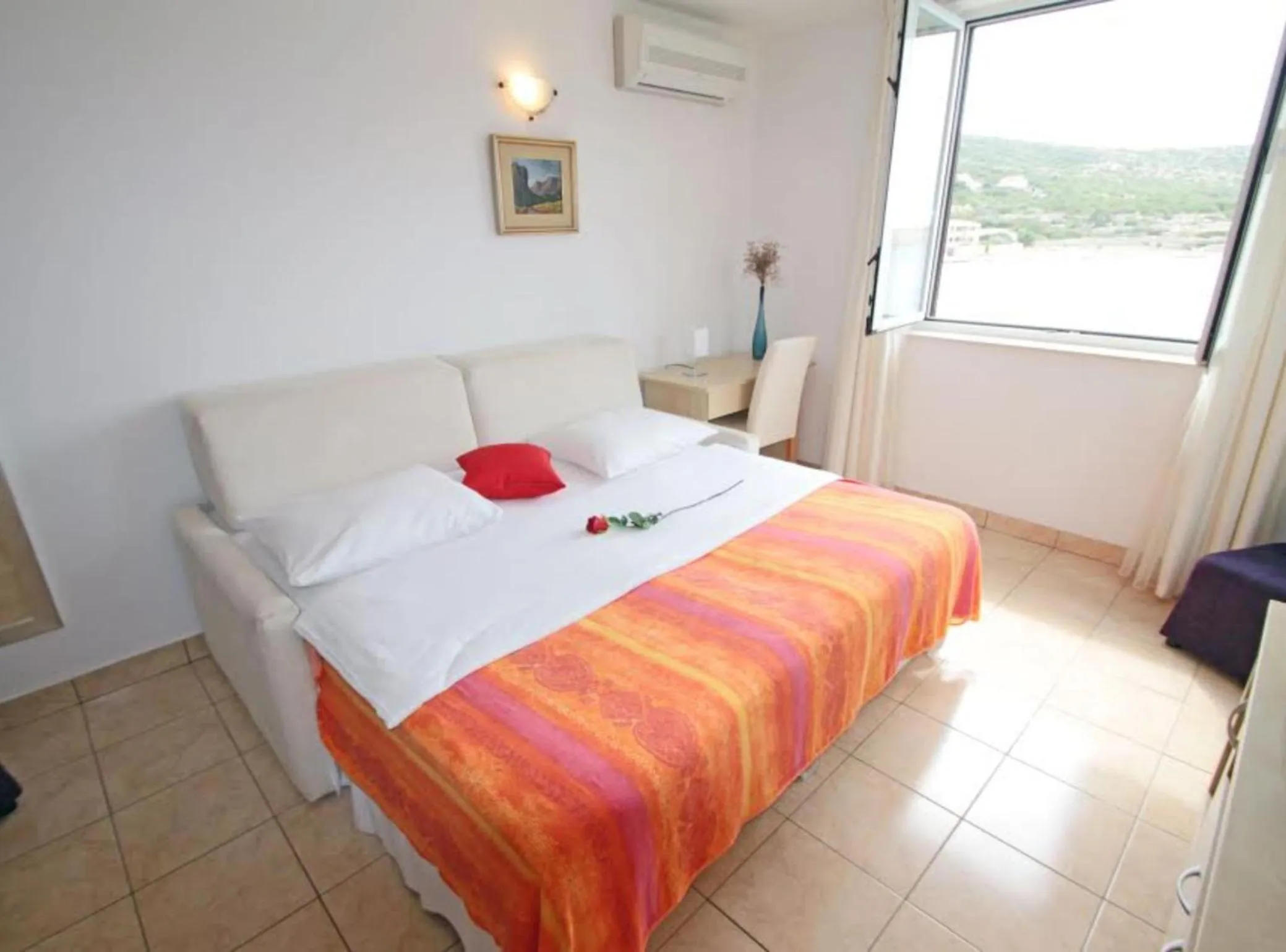 Bedroom in Beachfront Apartments Tamarix