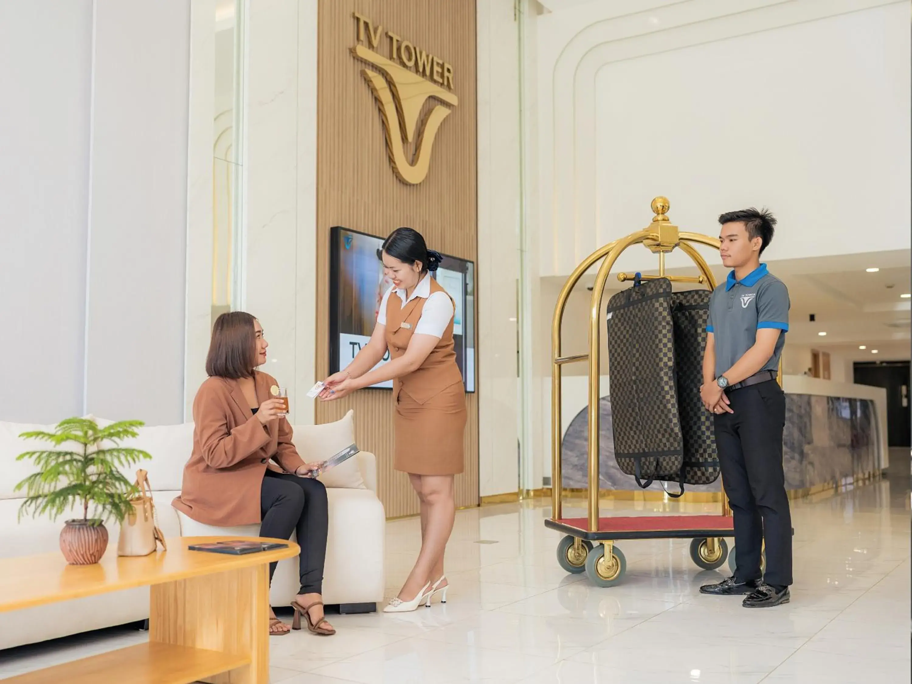 Lobby or reception in TV-Tower 1 Lobby or reception in TV-Tower 1