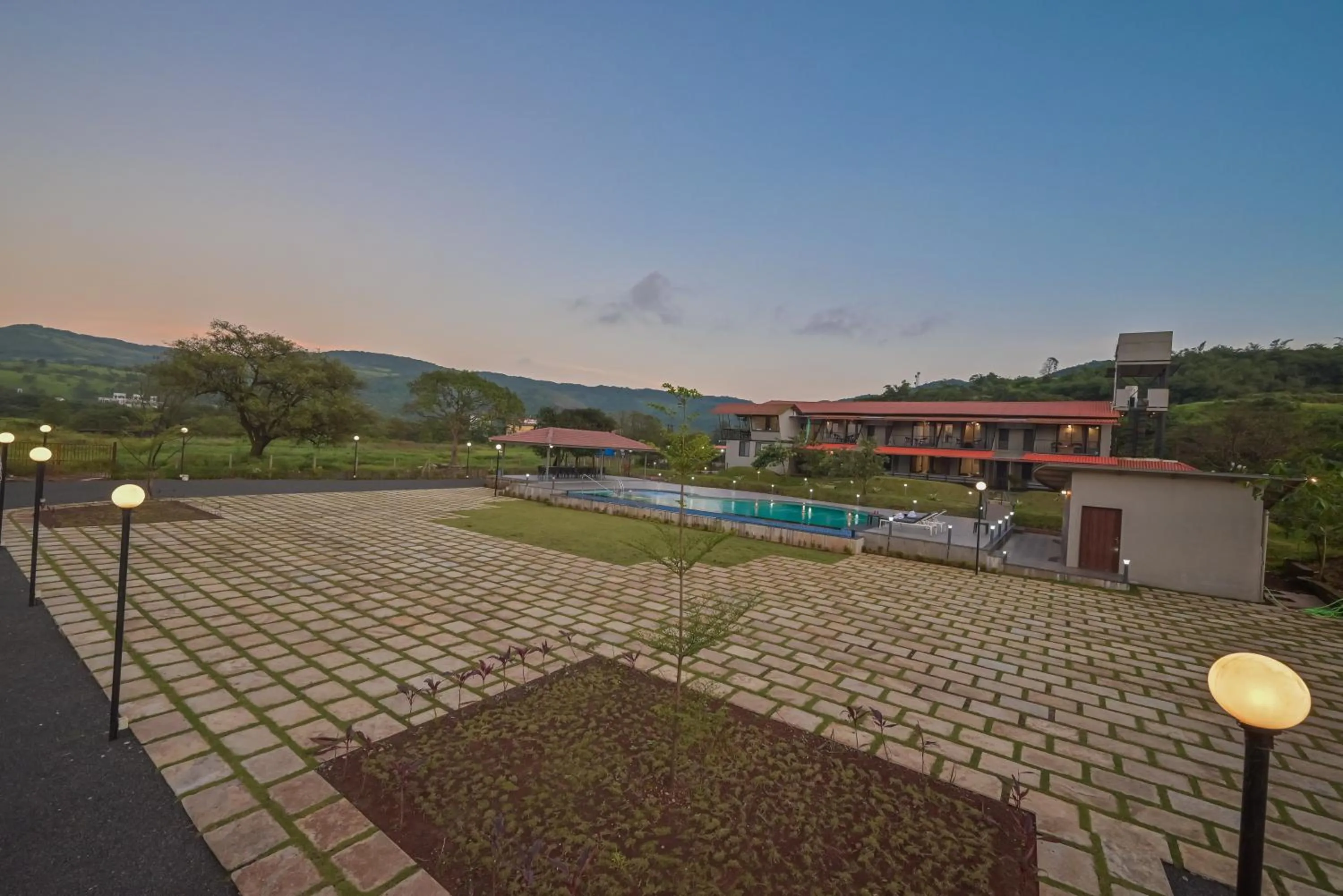 Lake view in Bliss Nirvana Resort, Lonavala