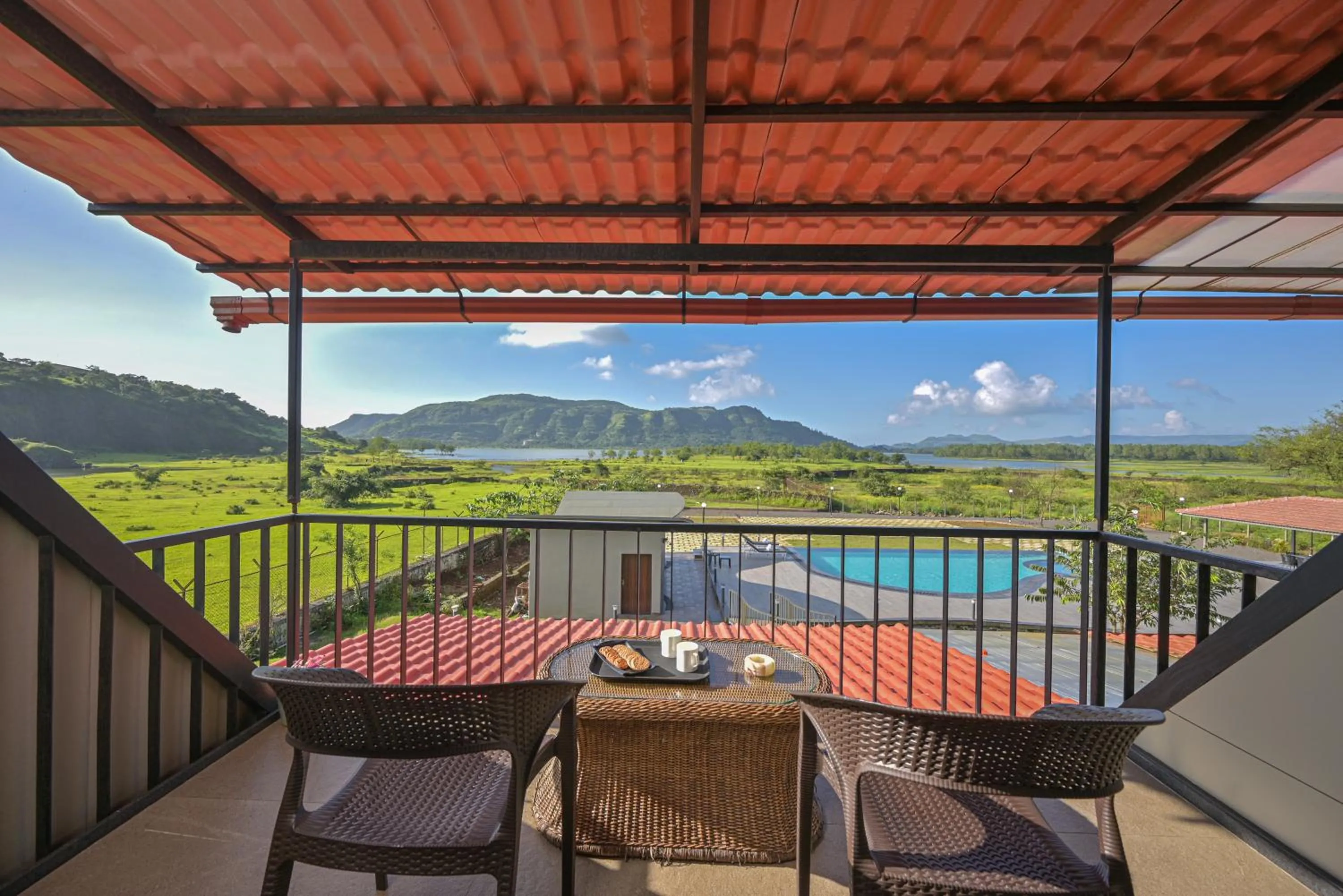 Mountain view in Bliss Nirvana Resort, Lonavala