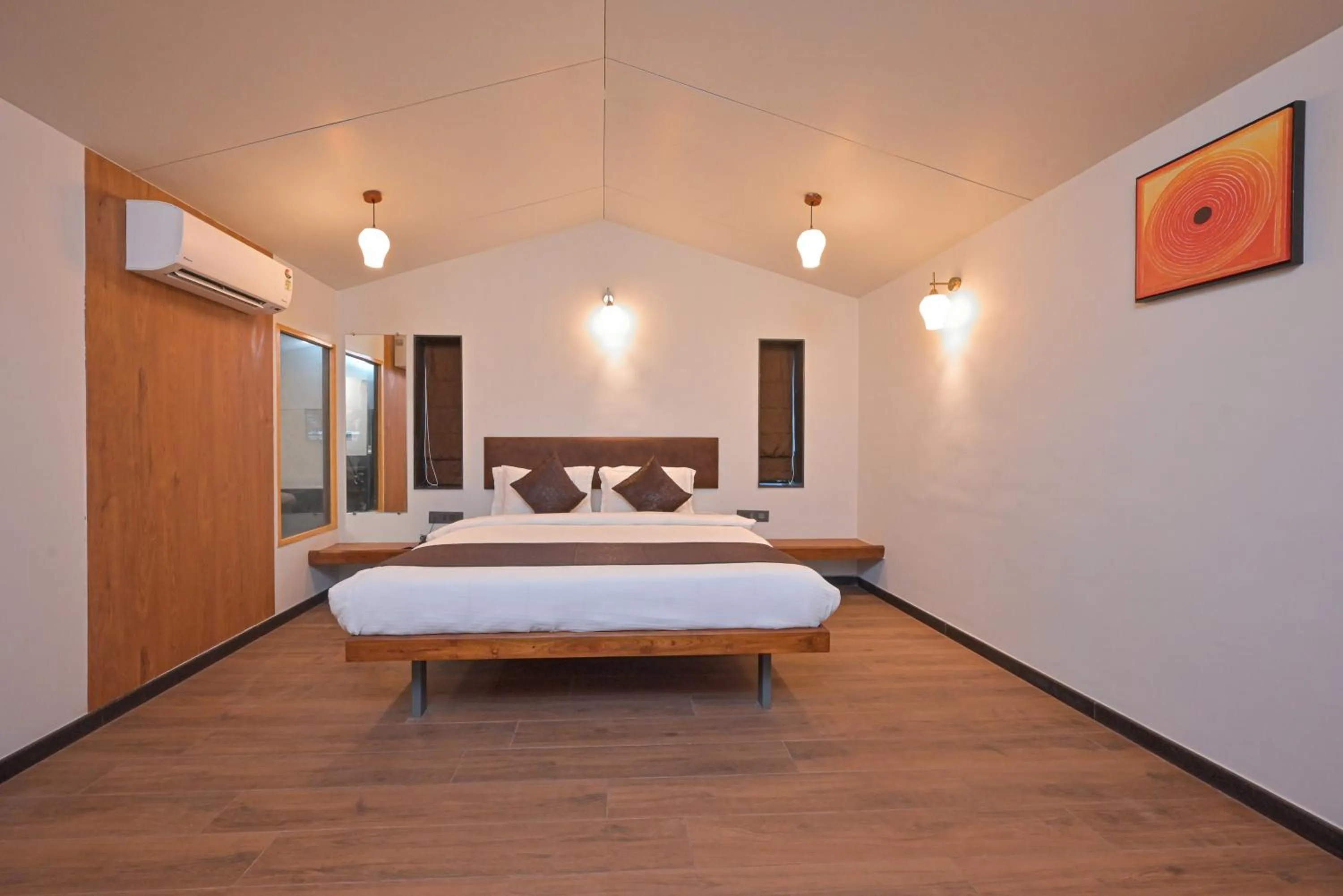 Bed in Bliss Nirvana Resort, Lonavala