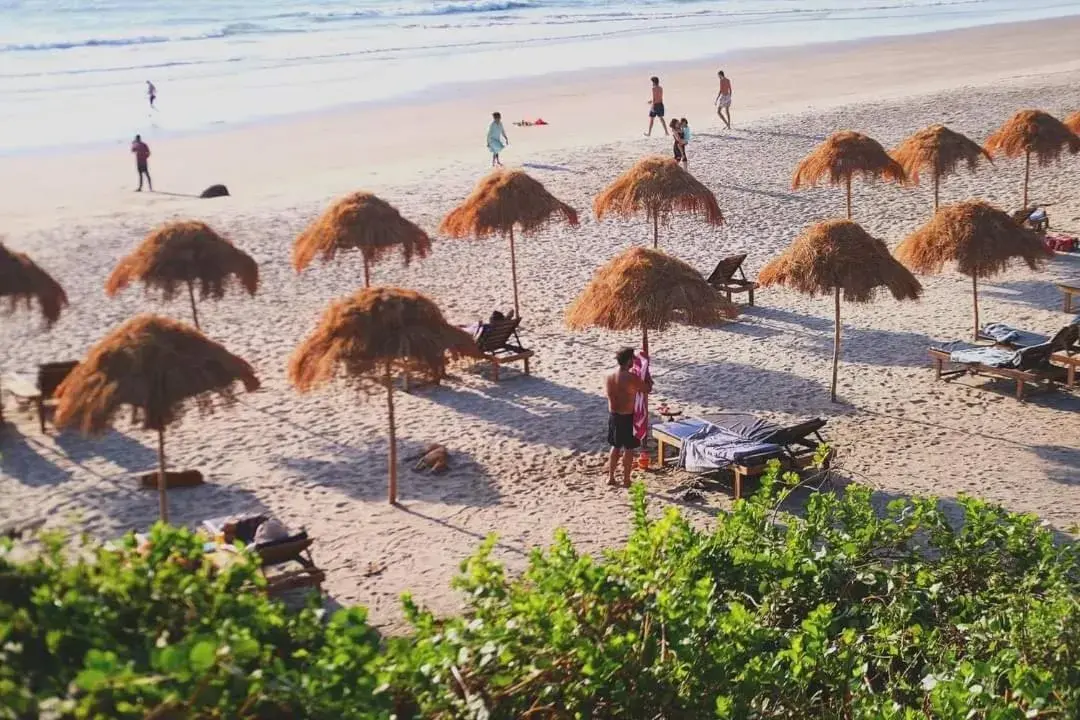 sunbed in Anahata Retreat Beach Front Ashwem Goa sunbed in Anahata Retreat Beach Front Ashwem Goa