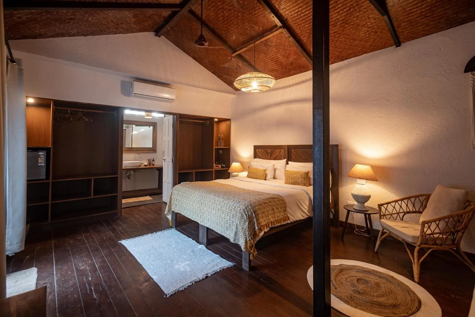 Bedroom, Bed in Anahata Retreat Beach Front Ashwem Goa