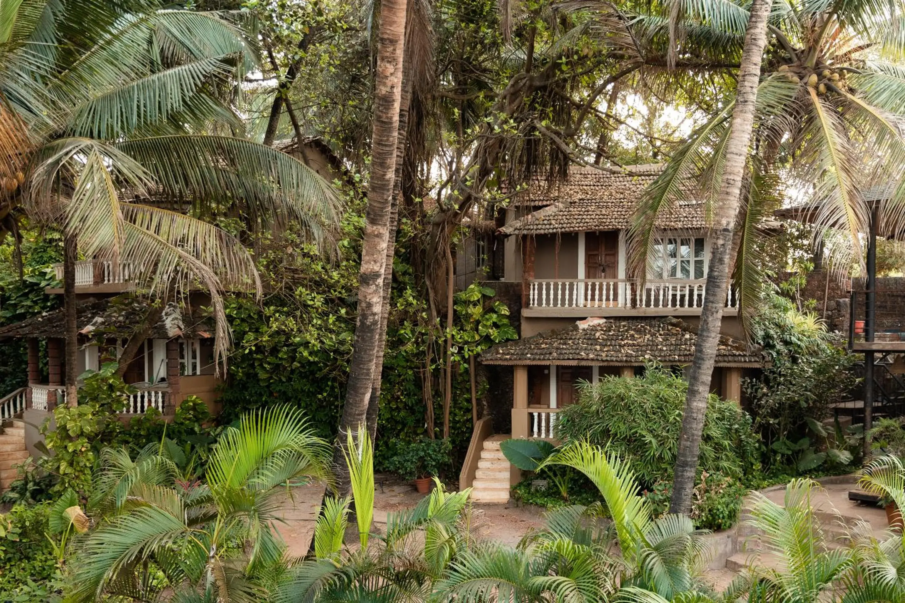 Property building in Anahata Retreat Beach Front Ashwem Goa Property building in Anahata Retreat Beach Front Ashwem Goa