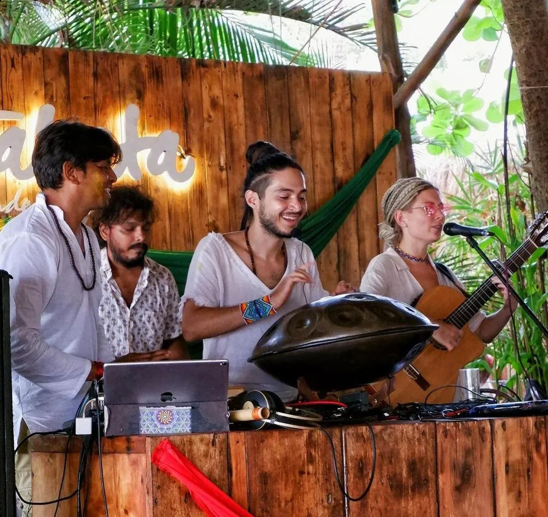Evening entertainment in Anahata Retreat Beach Front Ashwem Goa