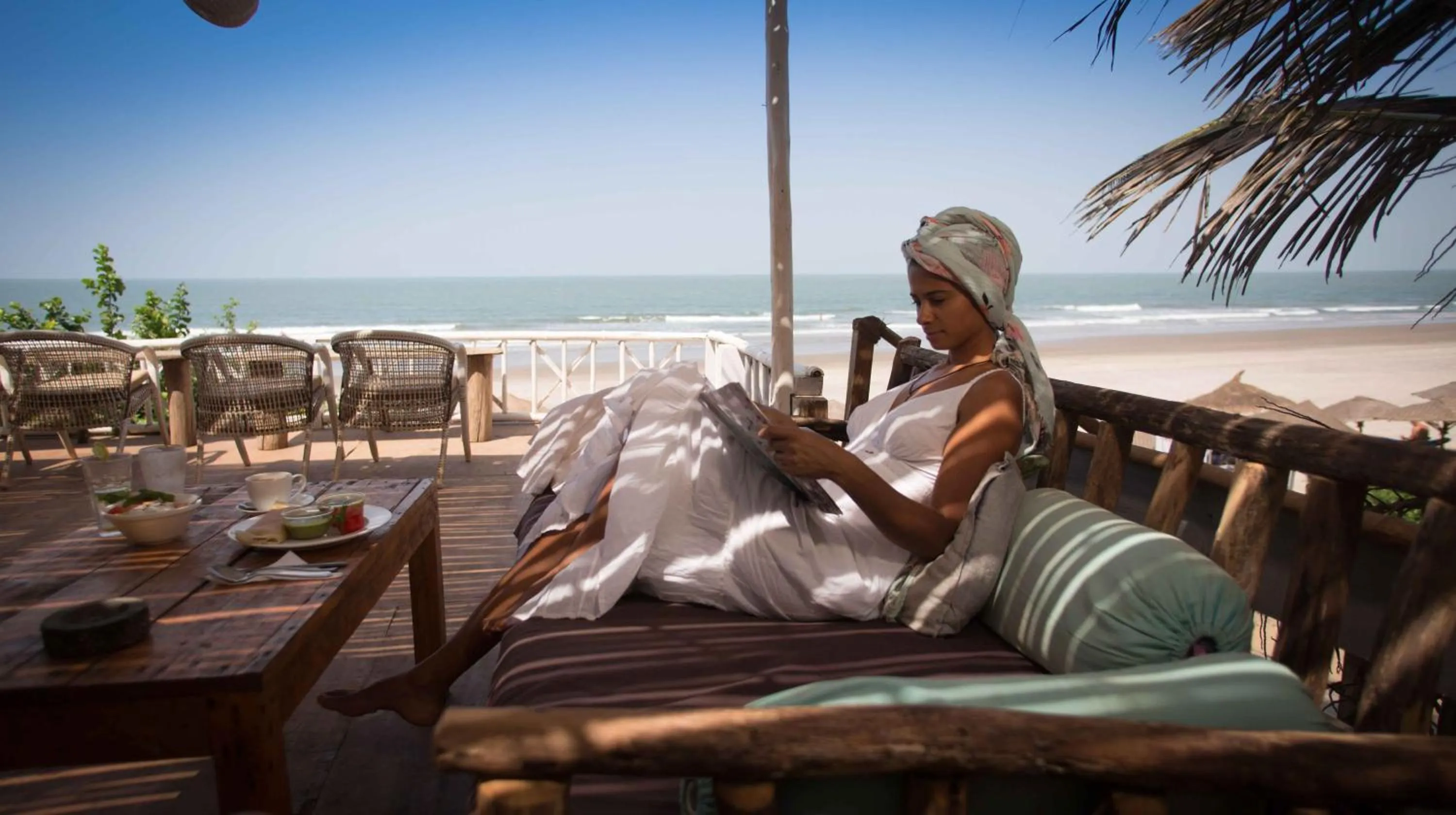 Patio in Anahata Retreat Beach Front Ashwem Goa