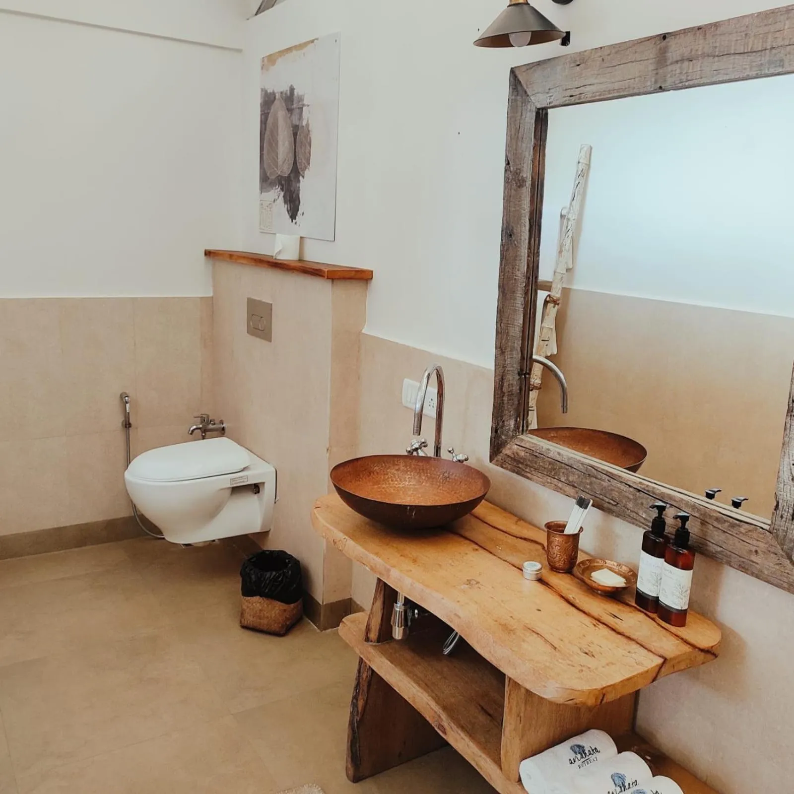 Toilet in Anahata Retreat Beach Front Ashwem Goa
