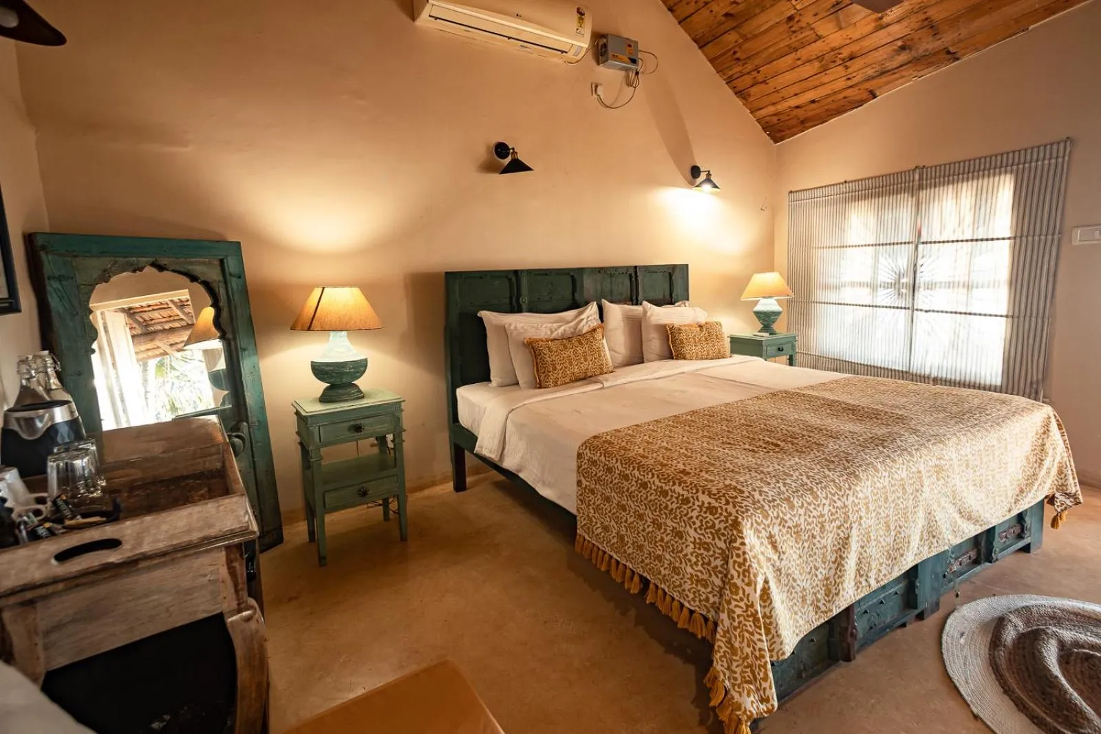 Bedroom, Bed in Anahata Retreat Beach Front Ashwem Goa