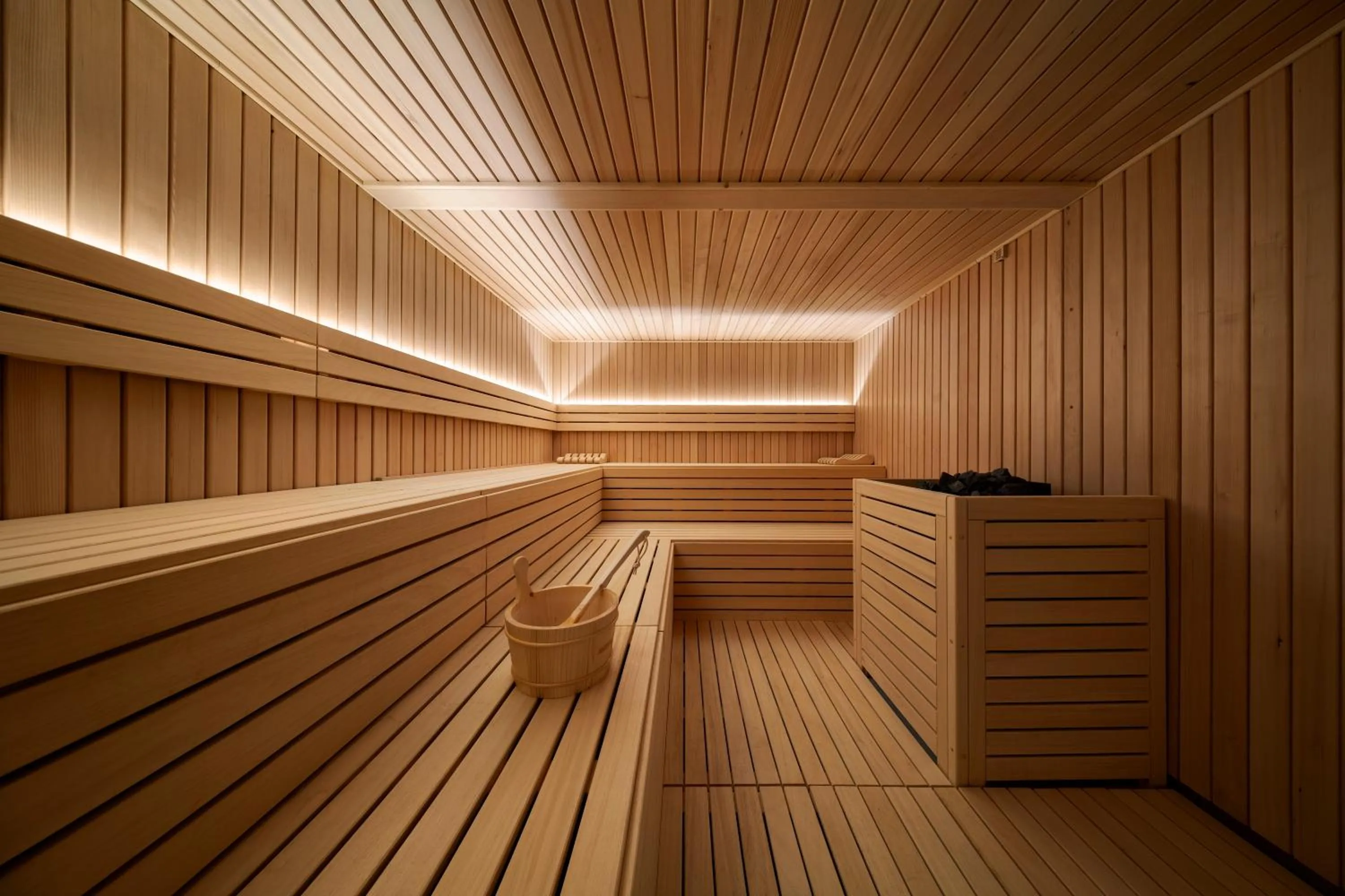 Sauna in BODBE Hotel