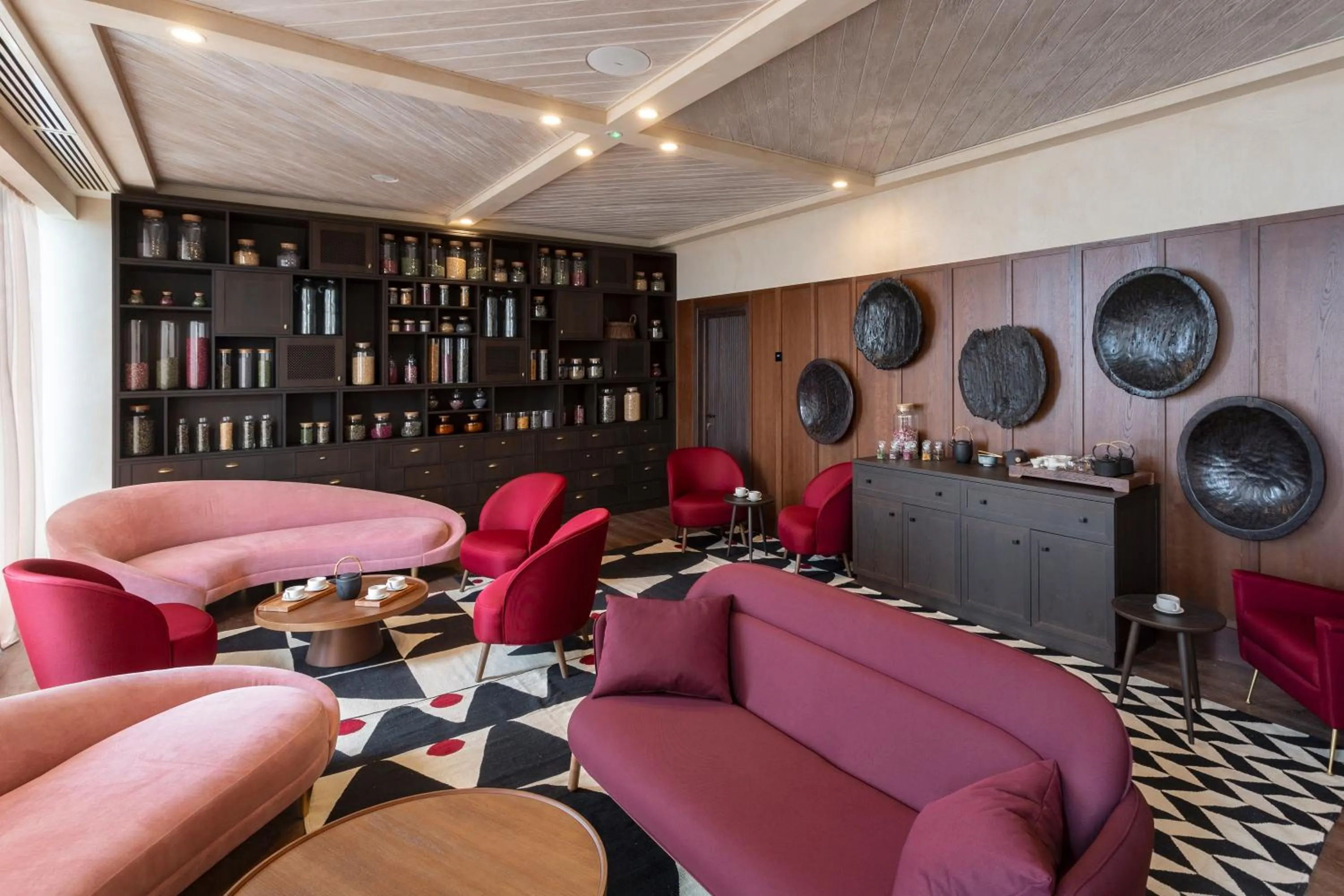 Seating area in BODBE Hotel