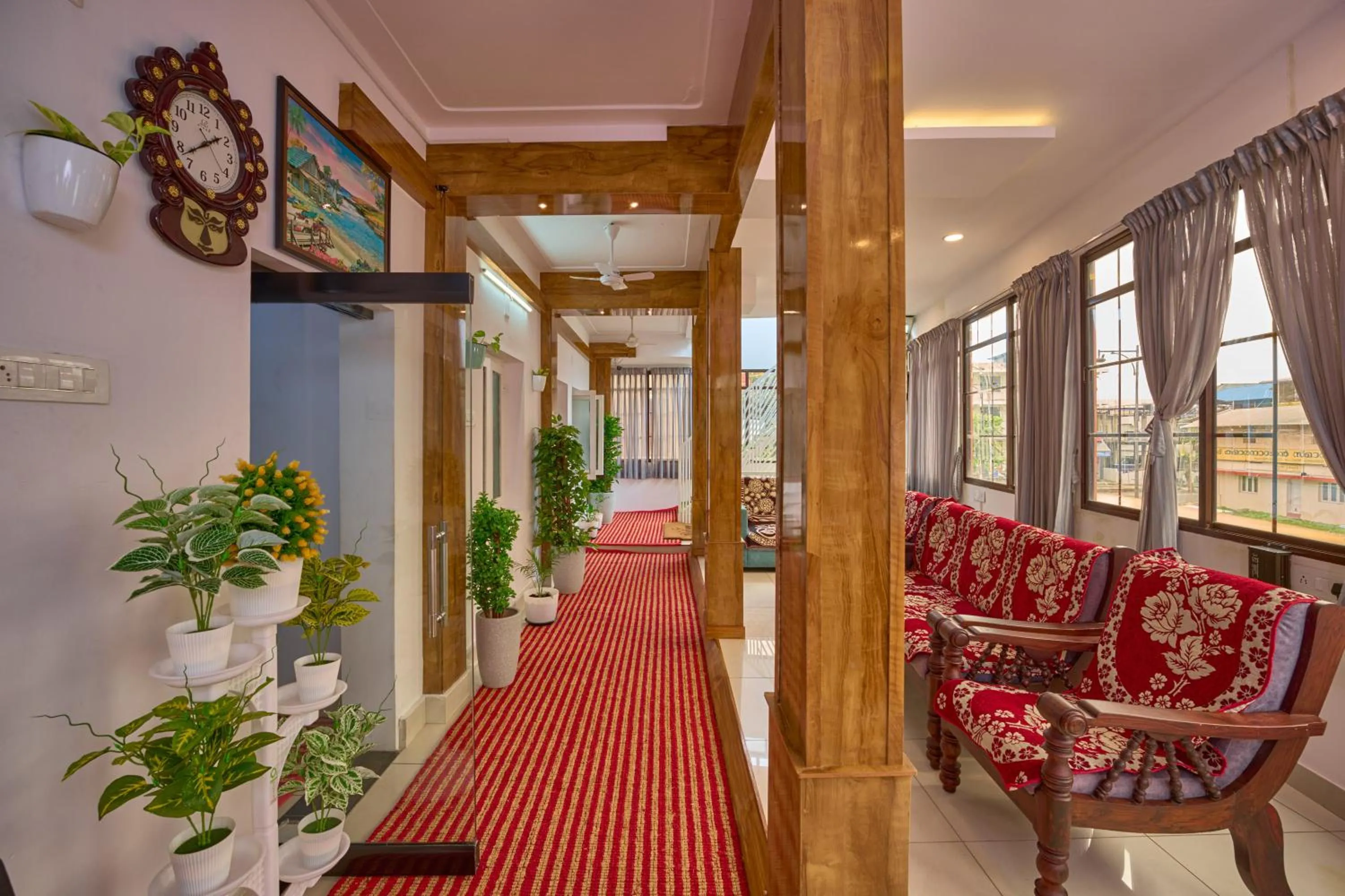 Seating area in Panakal Residency, Fort Kochi